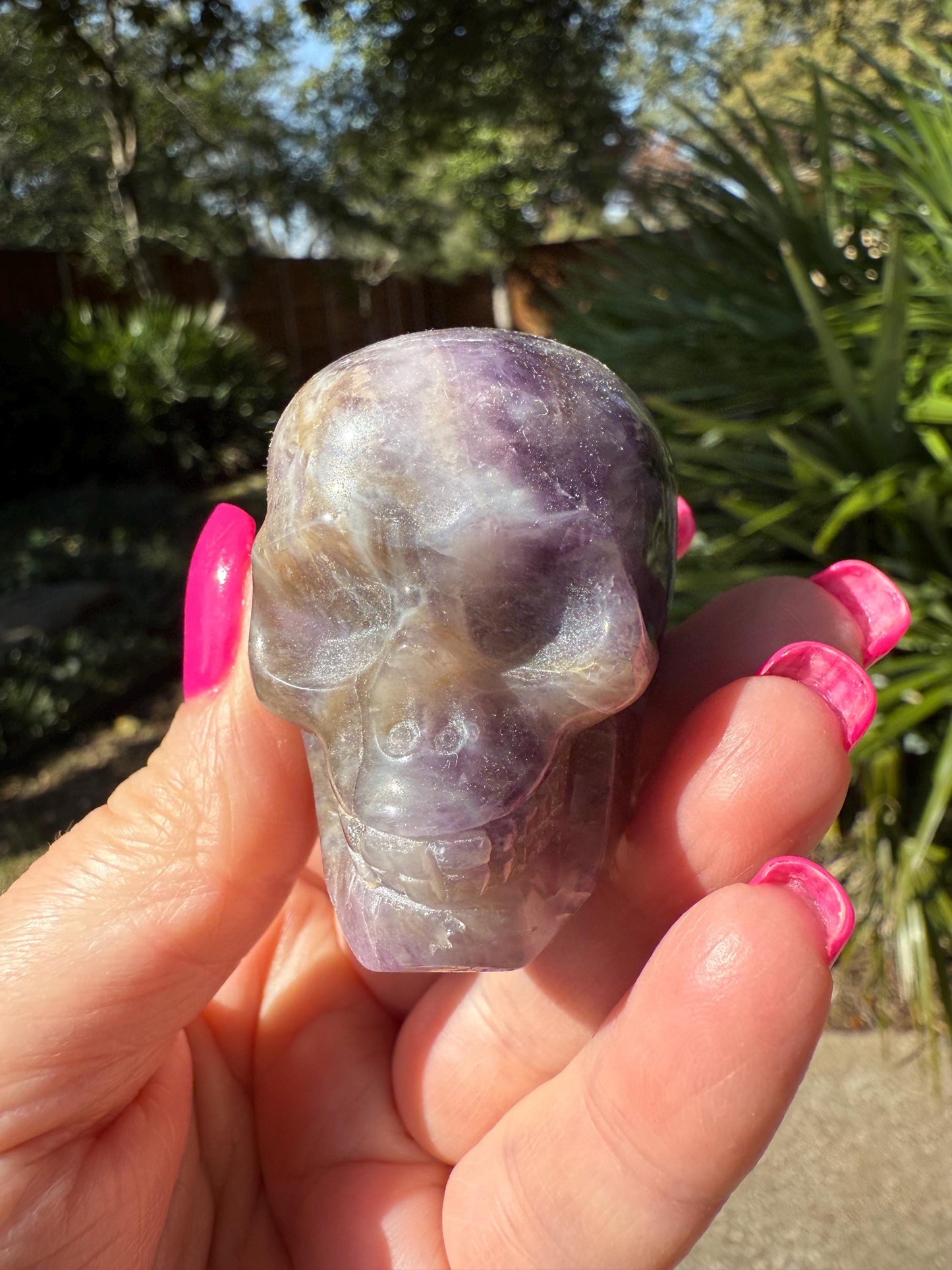 Amethyst Skull, 2”, high vibration crystal healing skull, gifts, crystal healing