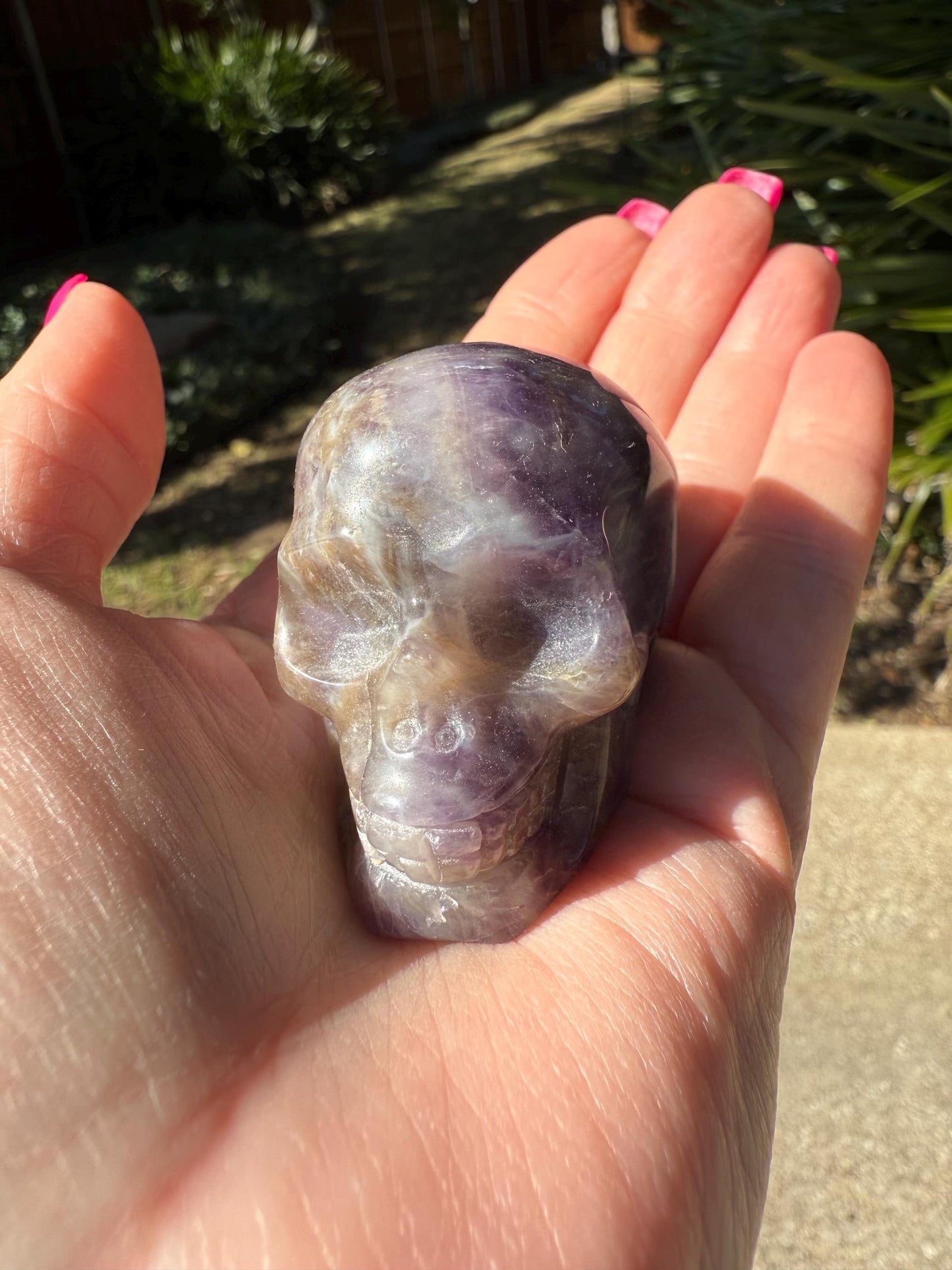 Amethyst Skull, 2”, high vibration crystal healing skull, gifts, crystal healing