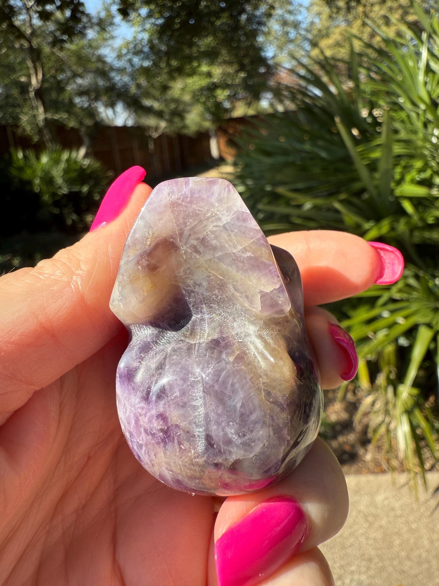 Amethyst Skull, 2”, high vibration crystal healing skull, gifts, crystal healing