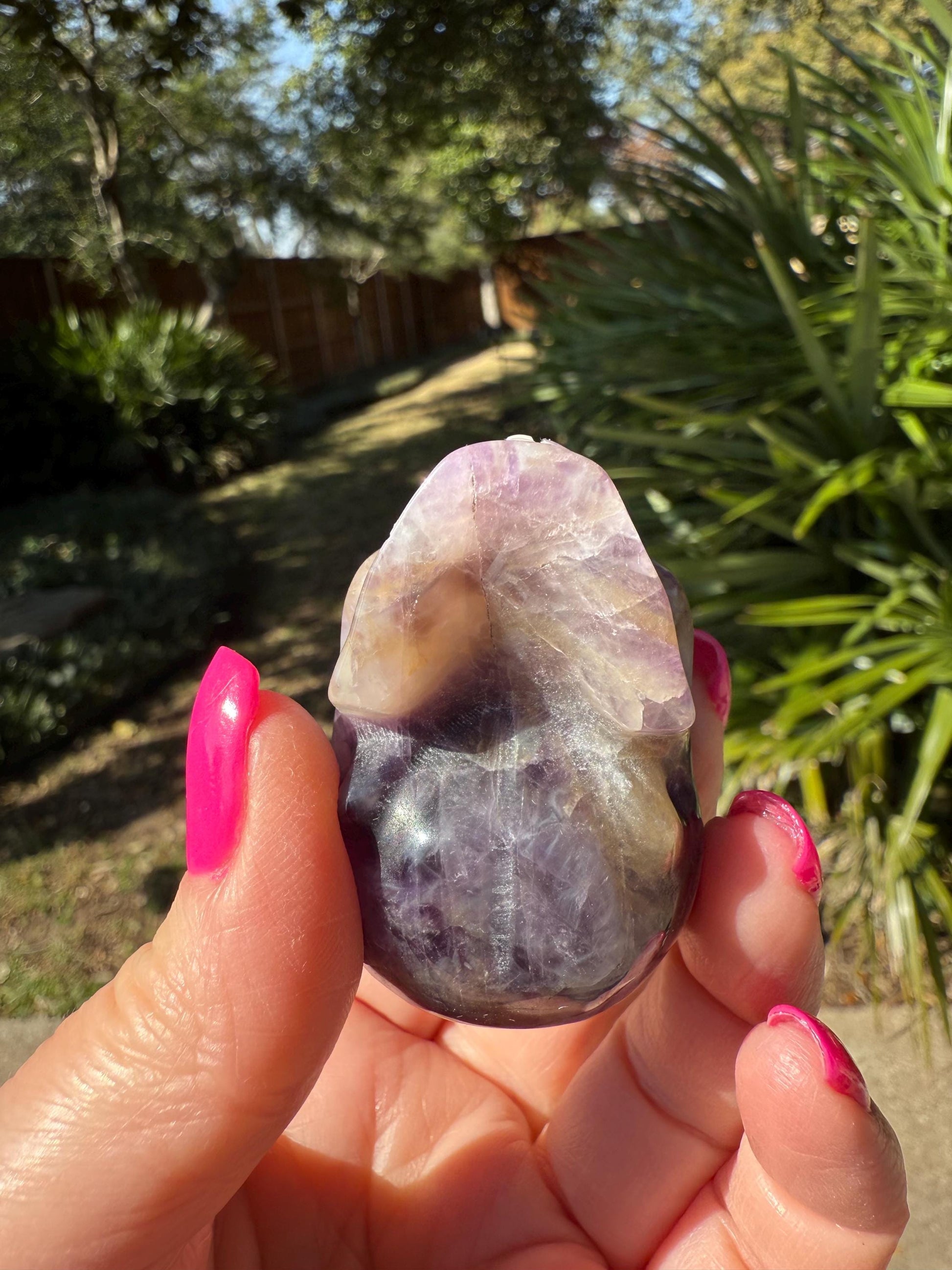 Amethyst Skull, 2”, high vibration crystal healing skull, gifts, crystal healing