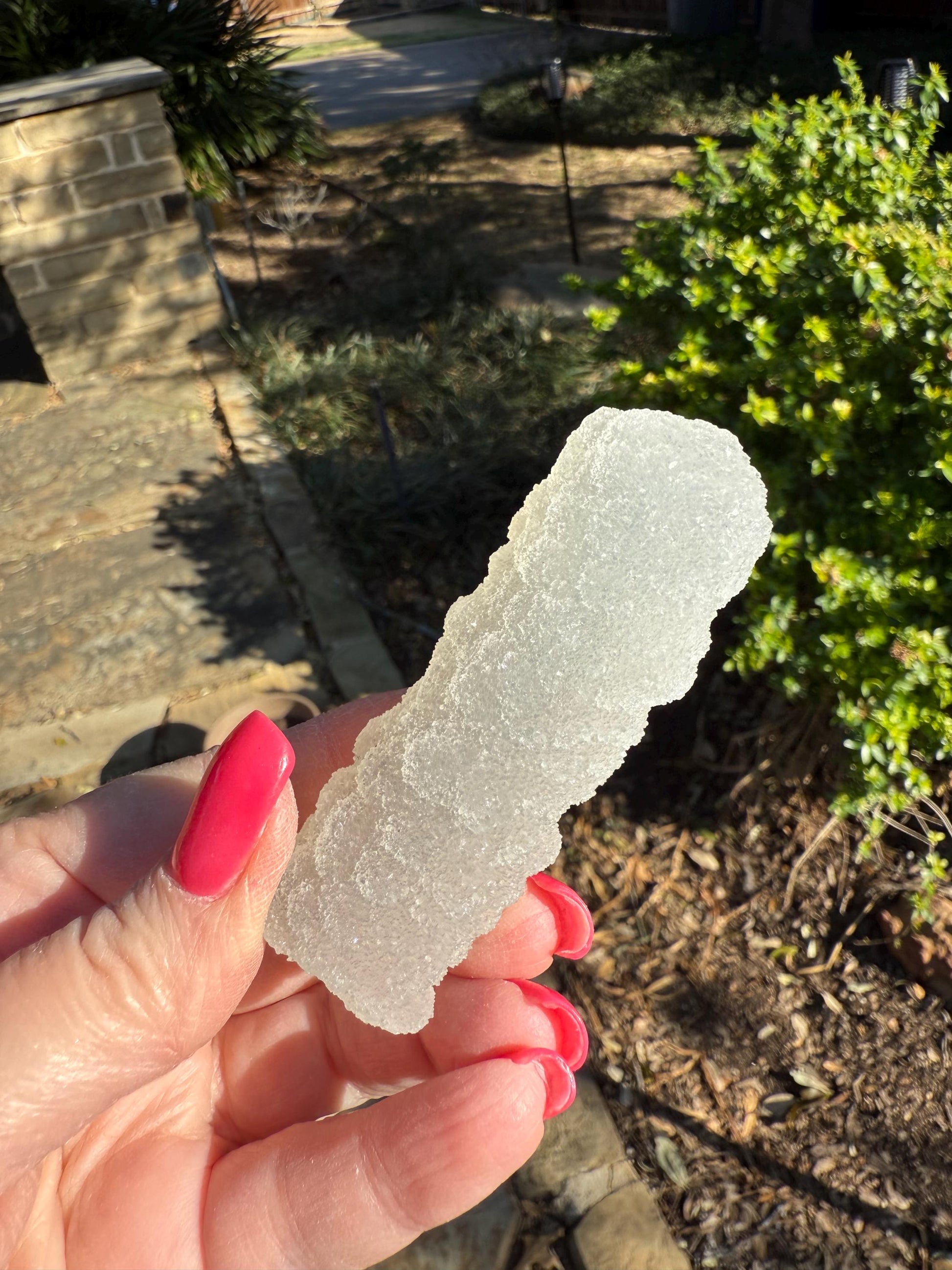 Crystalline Chalcedony Stalactite, Exquisite, New, crystal healing, high vibration crystals, 3”
