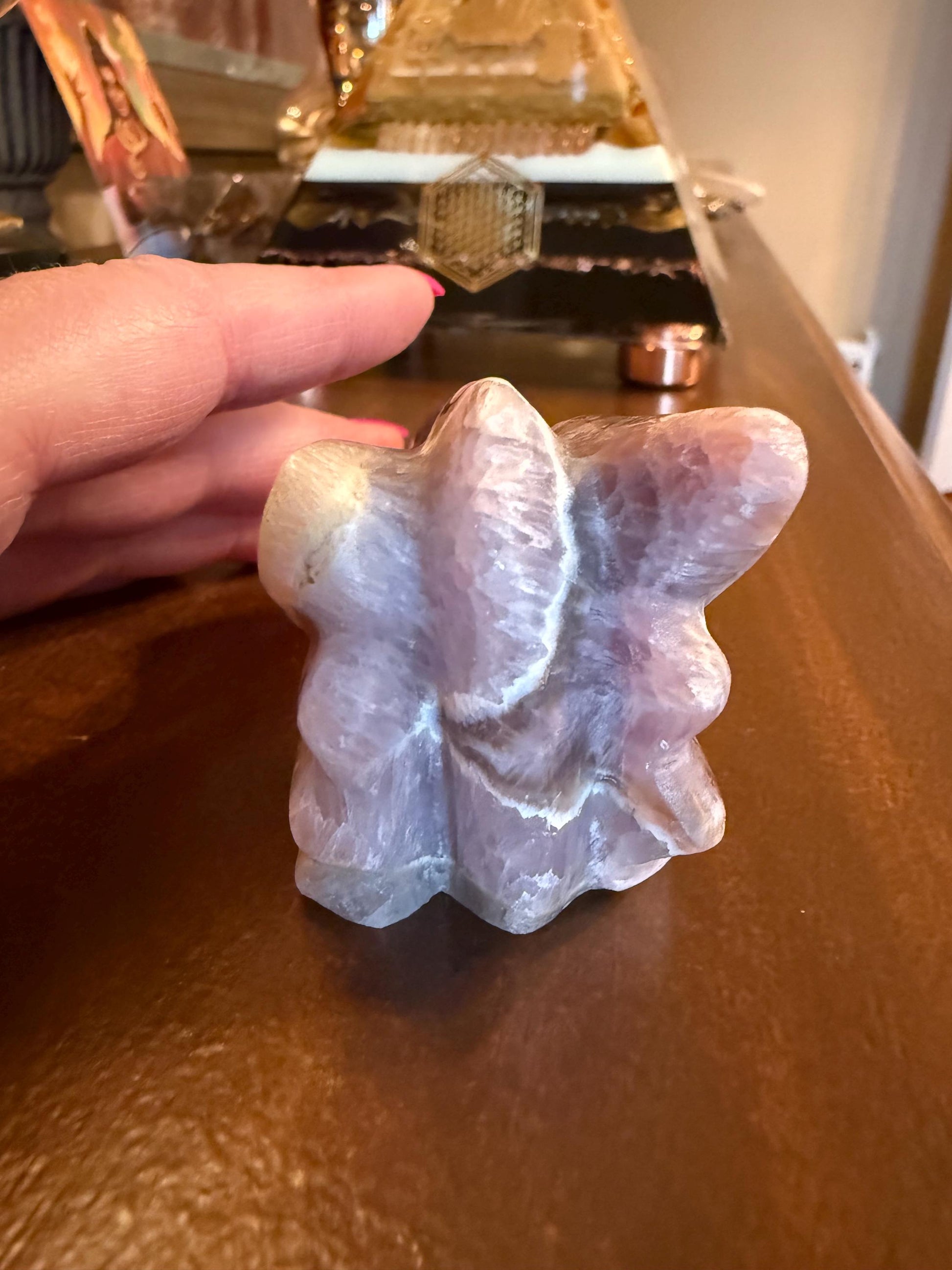 Amethyst Dragon, New palm stone dragon, 3.25”, crystal healing, gifts, altar, high vibration crystals