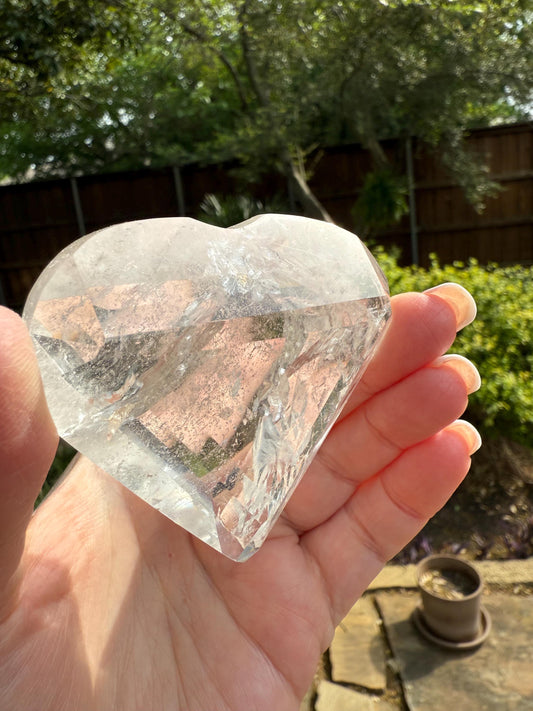Stunning Lemurian Polished Heart, new, high quality, 2.6”, crystal healing, gift