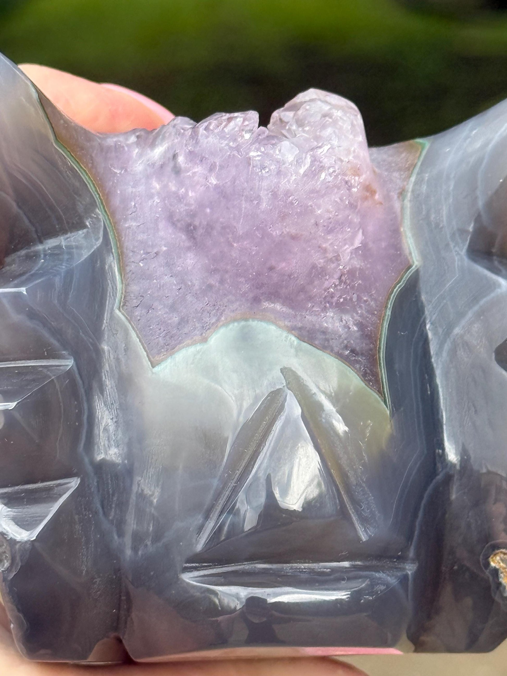 Amethyst Crown Druzy Dragon, 5”, crystal healing, gifts, altar, high vibration crystals