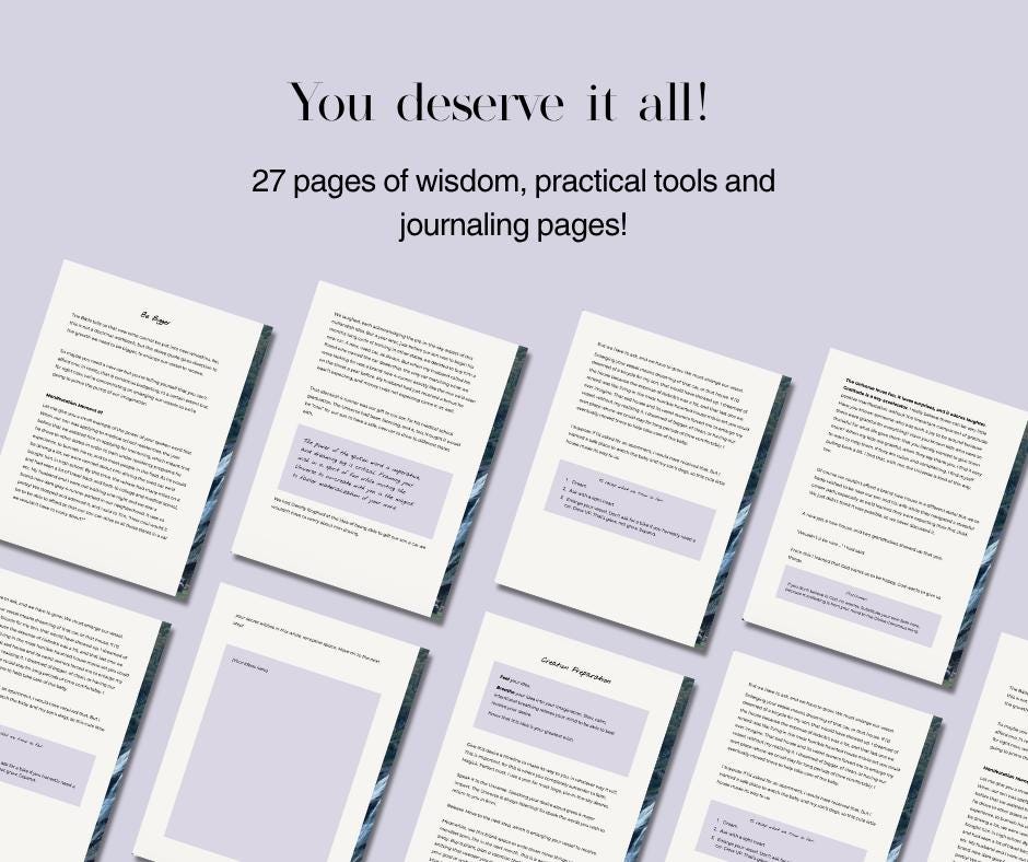 Manifestation Ebook | Law of Attraction Workbook PDF | Fire Up Your Magick Course For Spiritual Seekers | Digital Download For Abundance