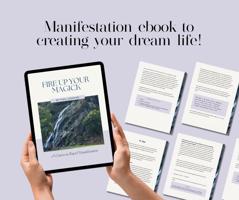 Manifestation Ebook | Law of Attraction Workbook PDF | Fire Up Your Magick Course For Spiritual Seekers | Digital Download For Abundance