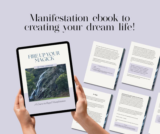 Manifestation Ebook | Law of Attraction Workbook PDF | Fire Up Your Magick Course For Spiritual Seekers | Digital Download For Abundance