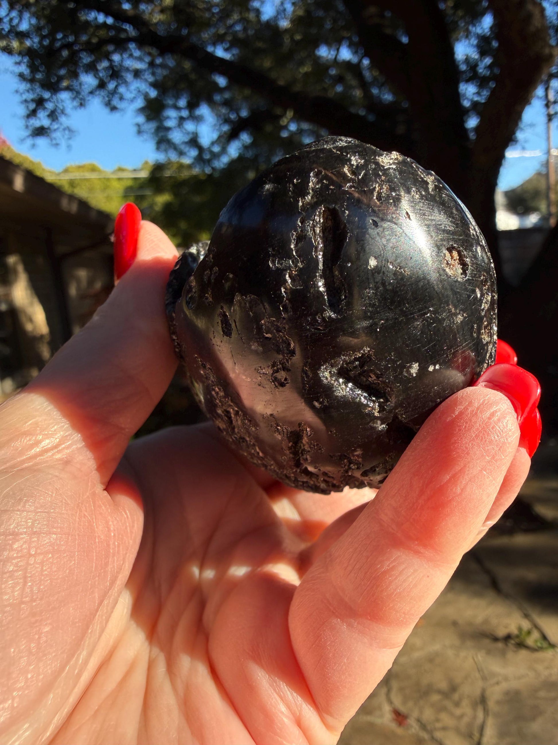 Very Rare Agni Manitite Tektite Dragon Egg 3”, beautifully carved, crystal healing, premium crystals