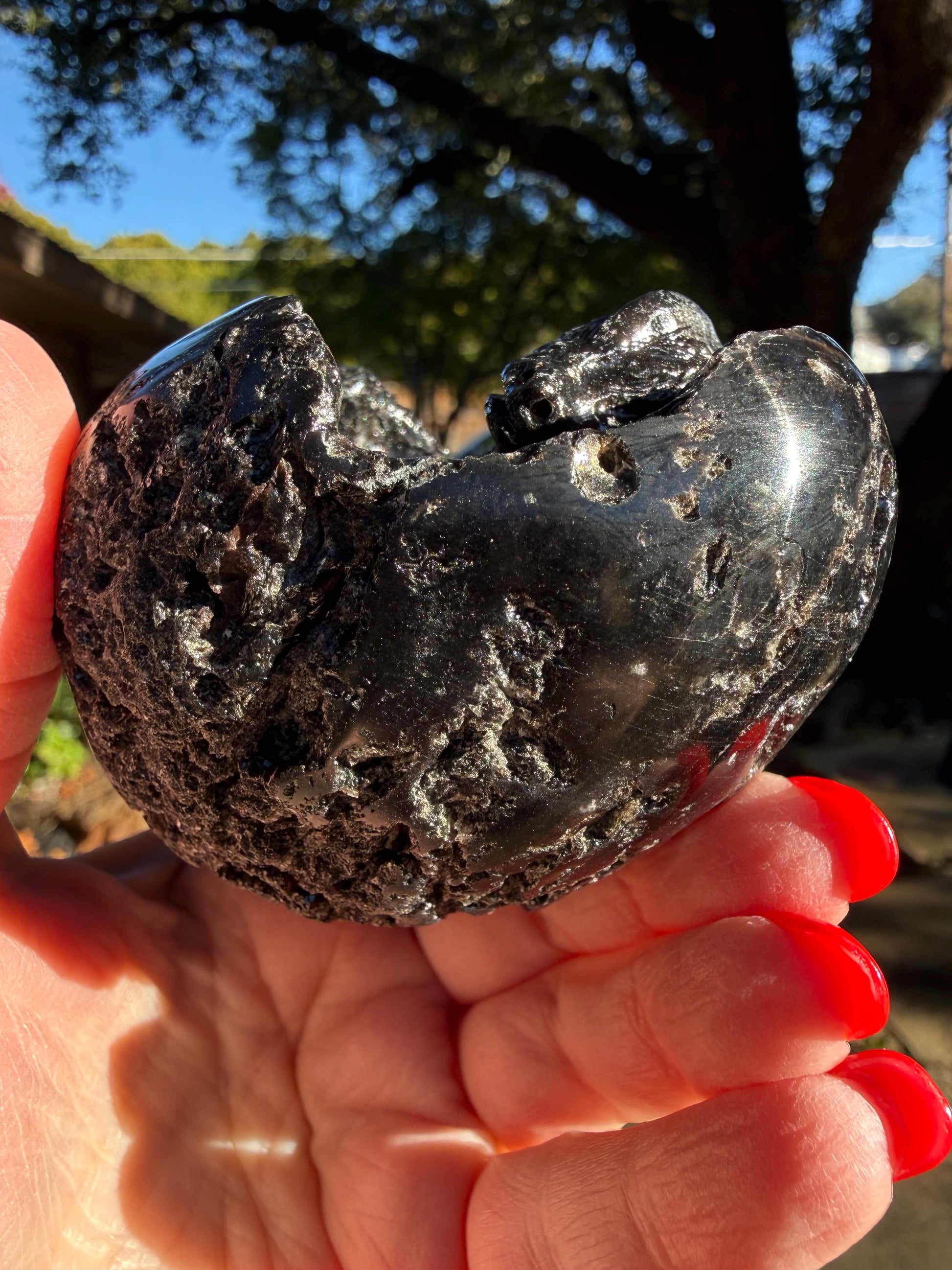 Very Rare Agni Manitite Tektite Dragon Egg 3”, beautifully carved, crystal healing, premium crystals