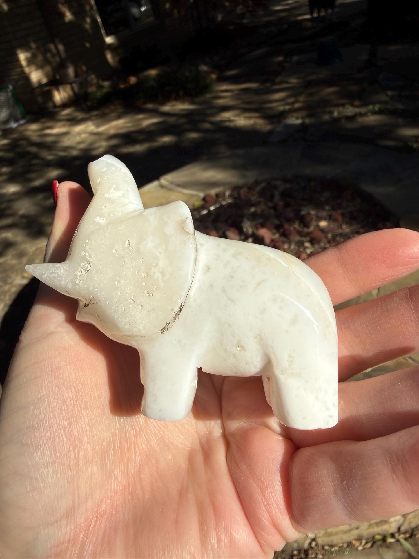 Merlinite Dendritic Agate Elephant, New, Crystal Healing, Tarot, High Vibration Crystals, 3.5”