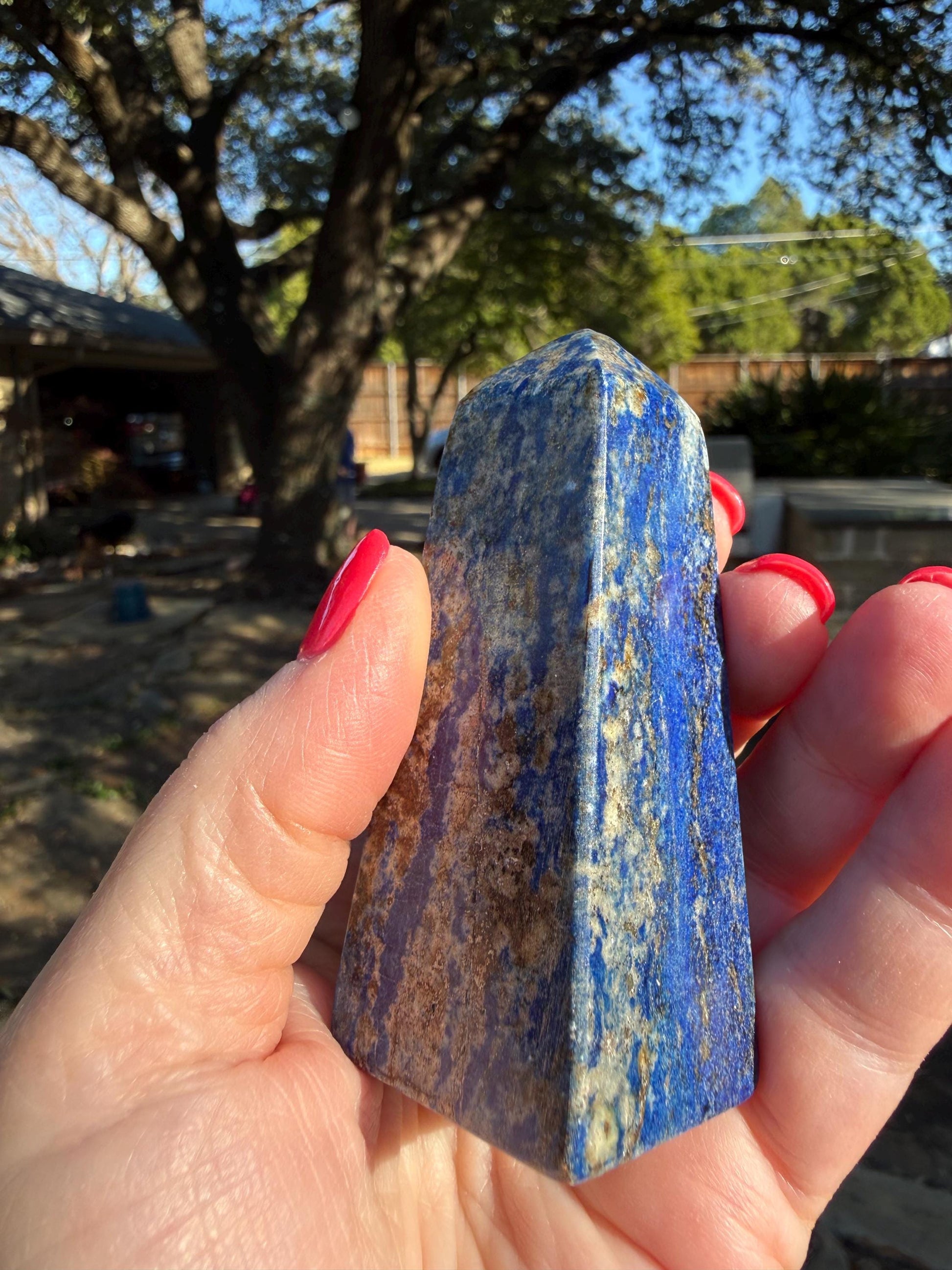 Lapis Lazuli Tower AAA, 3.2”, New, Crystal Healing, Gift, Altar, High Vibration Crystals