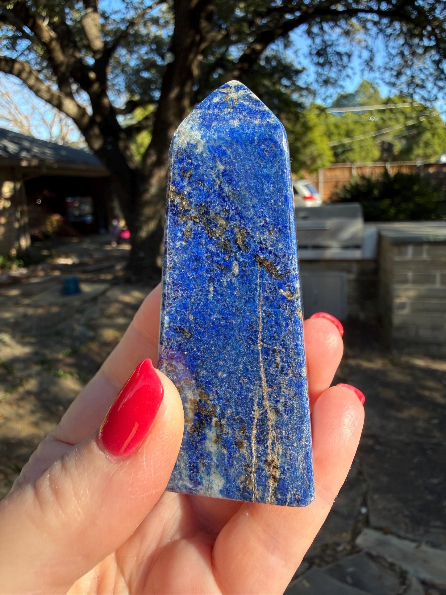 Lapis Lazuli Tower AAA, 3.2”, New, Crystal Healing, Gift, Altar, High Vibration Crystals