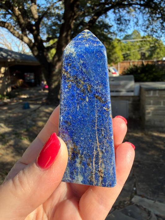 Lapis Lazuli Tower AAA, 3.2”, New, Crystal Healing, Gift, Altar, High Vibration Crystals