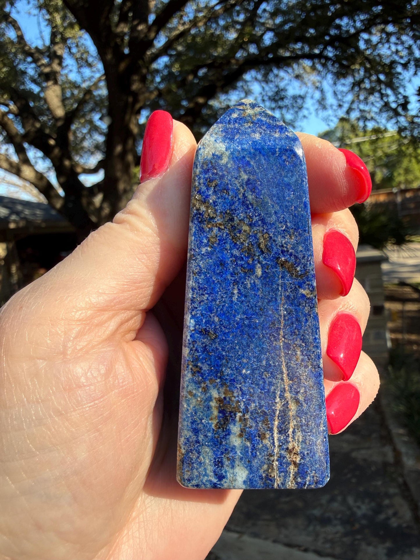 Lapis Lazuli Tower AAA, 3.2”, New, Crystal Healing, Gift, Altar, High Vibration Crystals