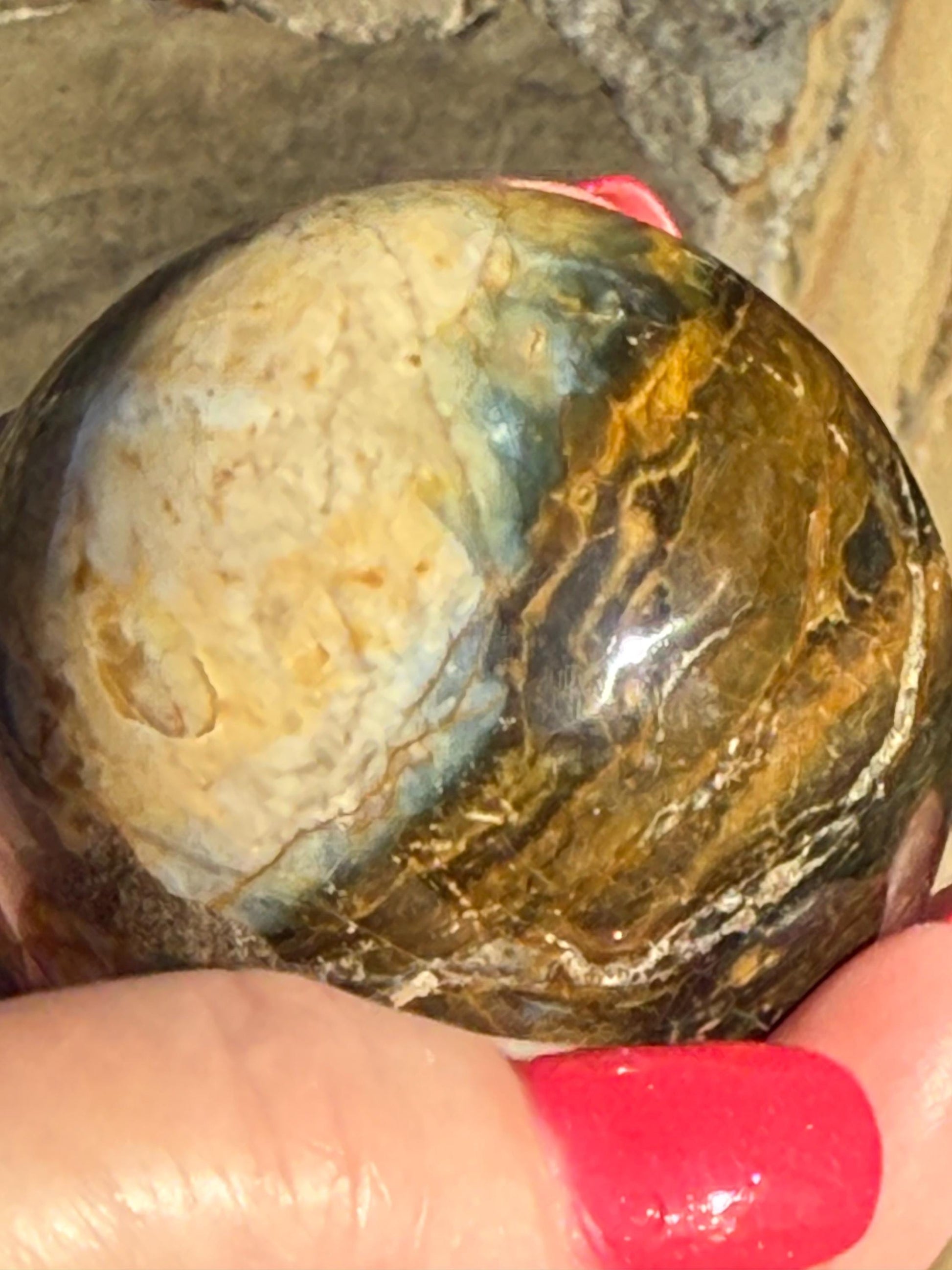 Blue Pietersite Sphere, New, altar, gift, crystal healing, high vibration crystals, 6.5”