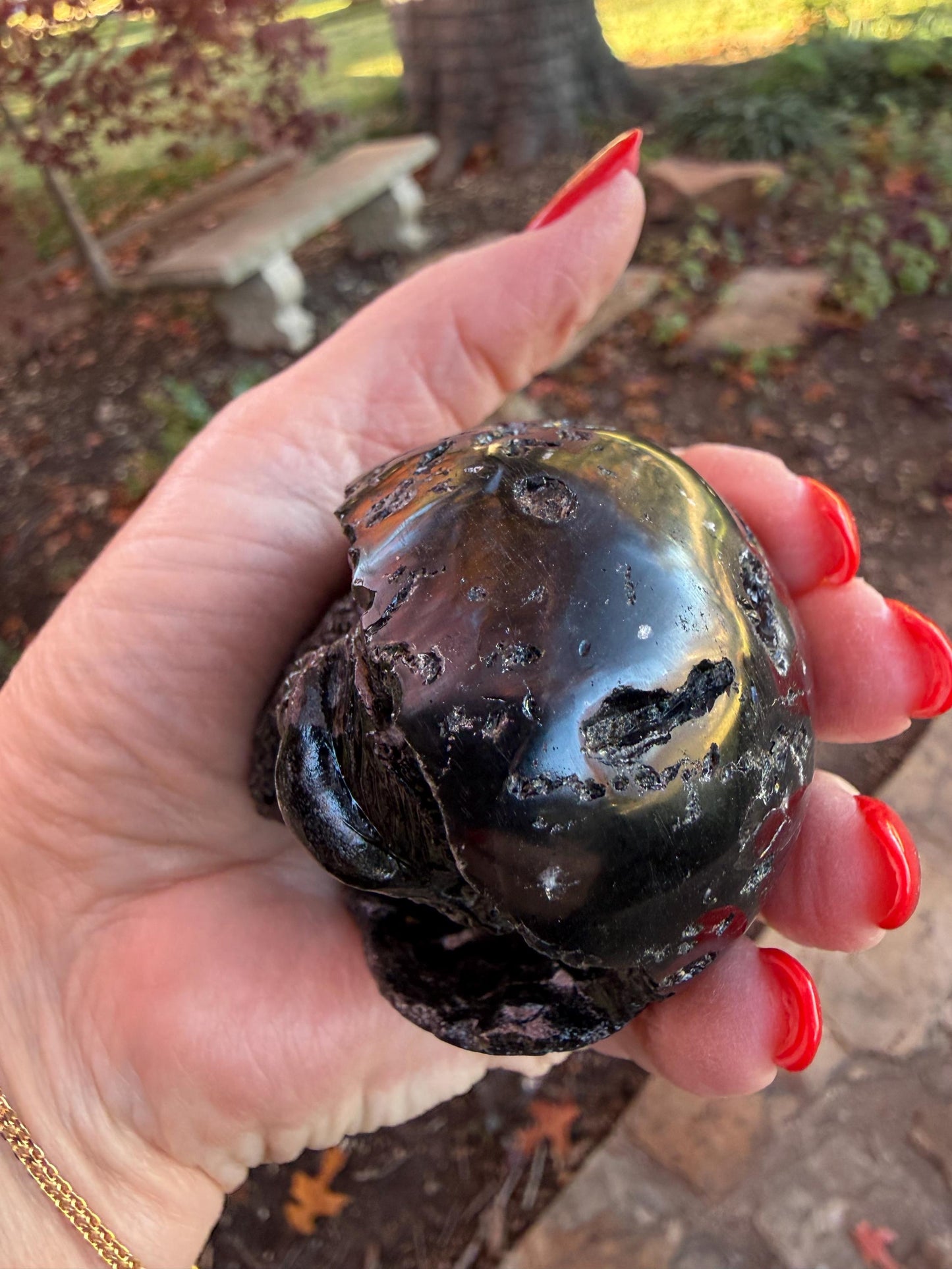 Very Rare Agni Manitite Tektite Dragon Egg 3”, beautifully carved, crystal healing, premium crystals