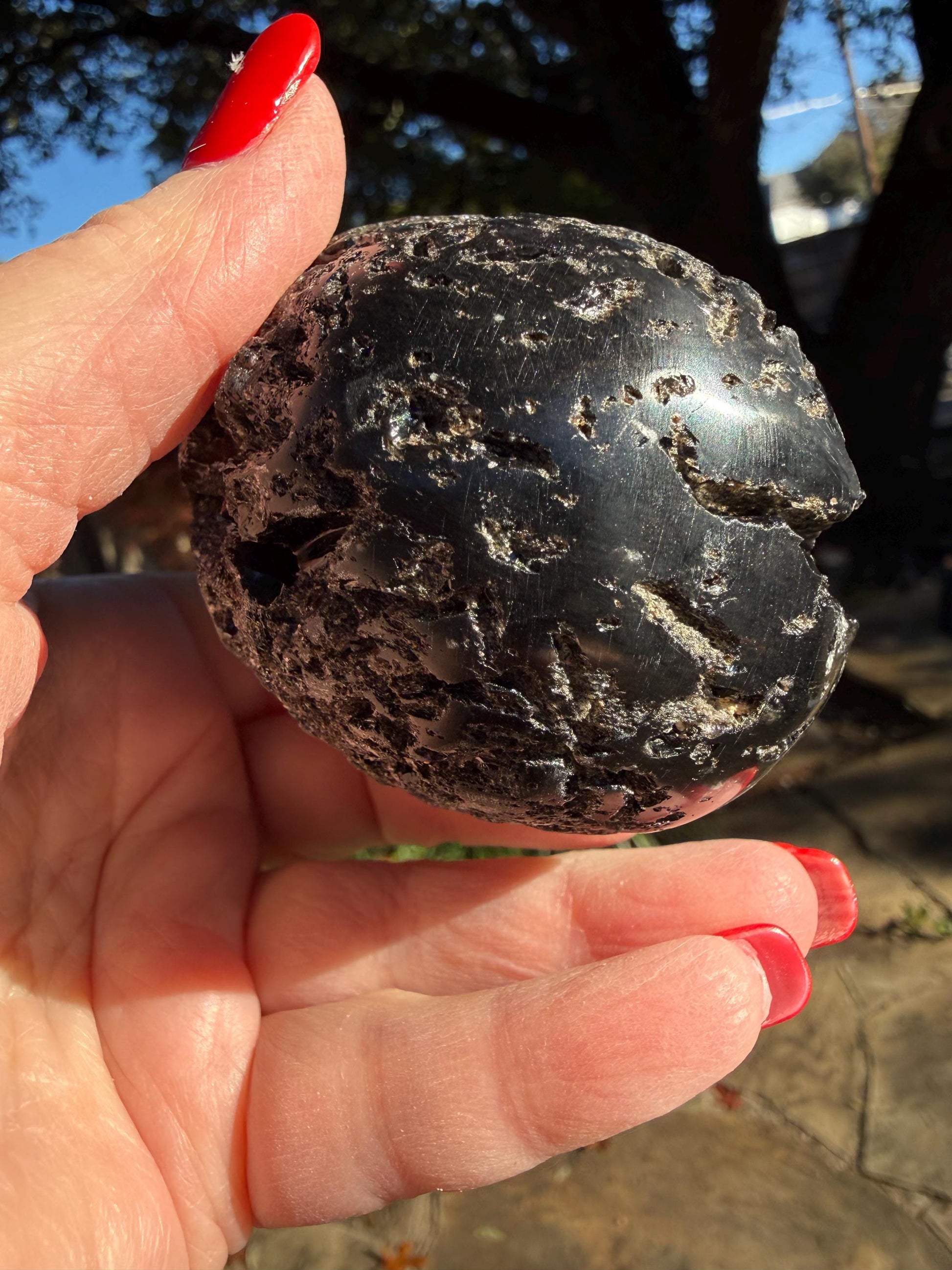 Very Rare Agni Manitite Tektite Dragon Egg 3”, beautifully carved, crystal healing, premium crystals