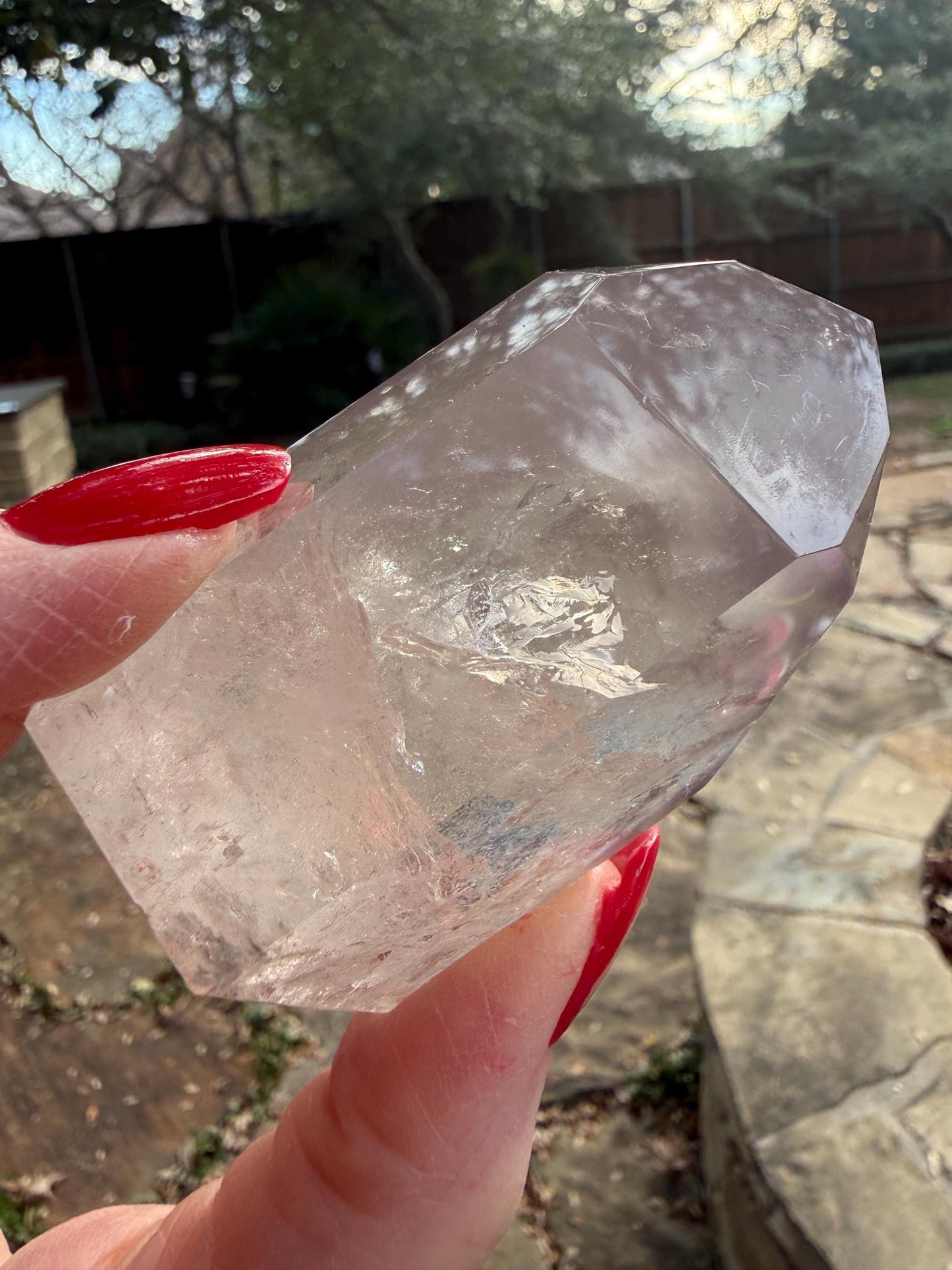 Large Rare Pink Lithium Lemurian, new, high quality, 2.75”, crystal healing, gift
