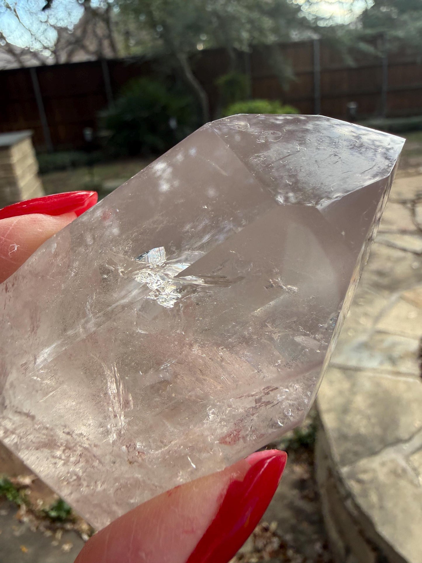 Large Rare Pink Lithium Lemurian, new, high quality, 2.75”, crystal healing, gift