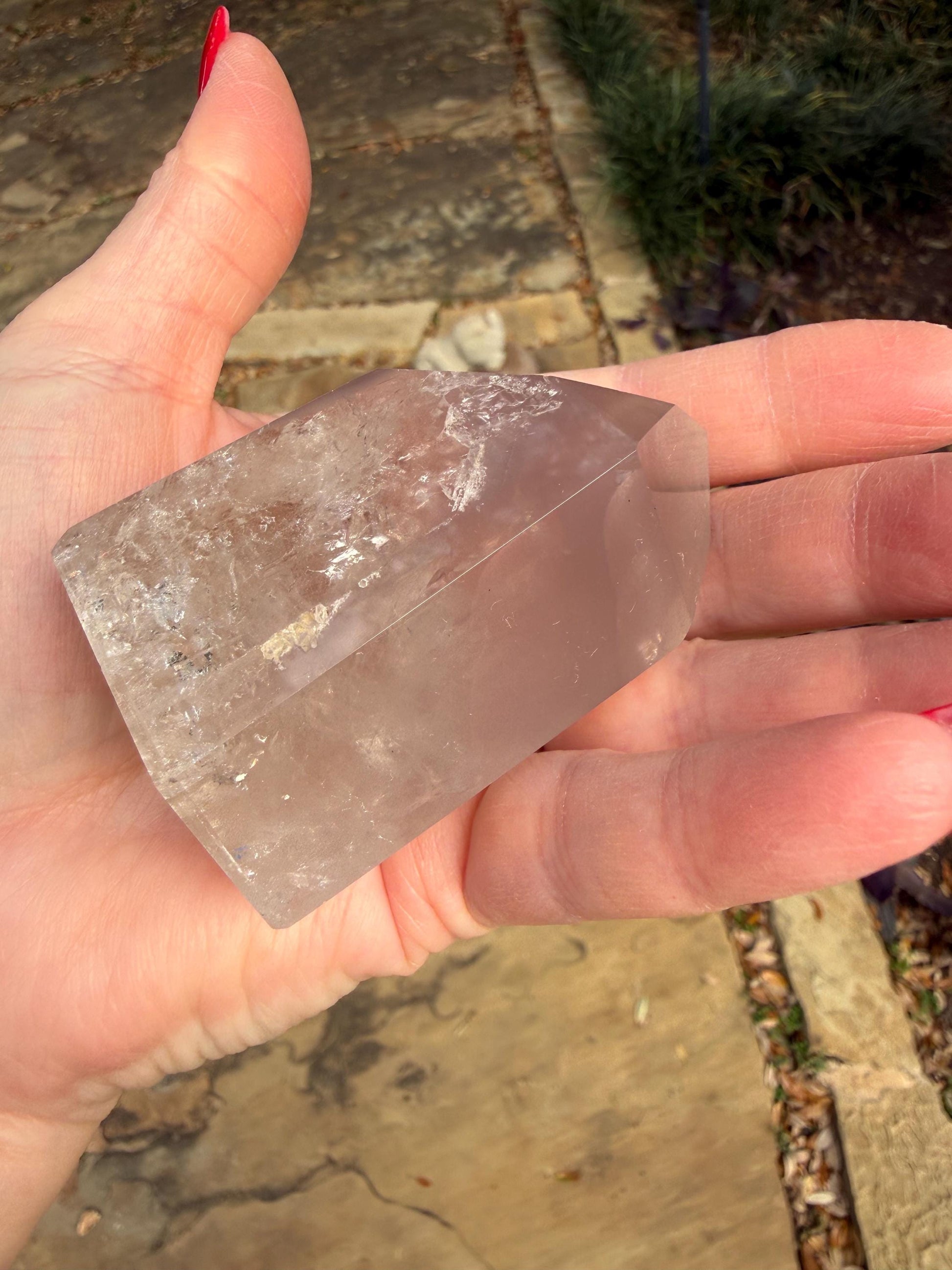 Large Rare Pink Lithium Lemurian, new, high quality, 2.75”, crystal healing, gift