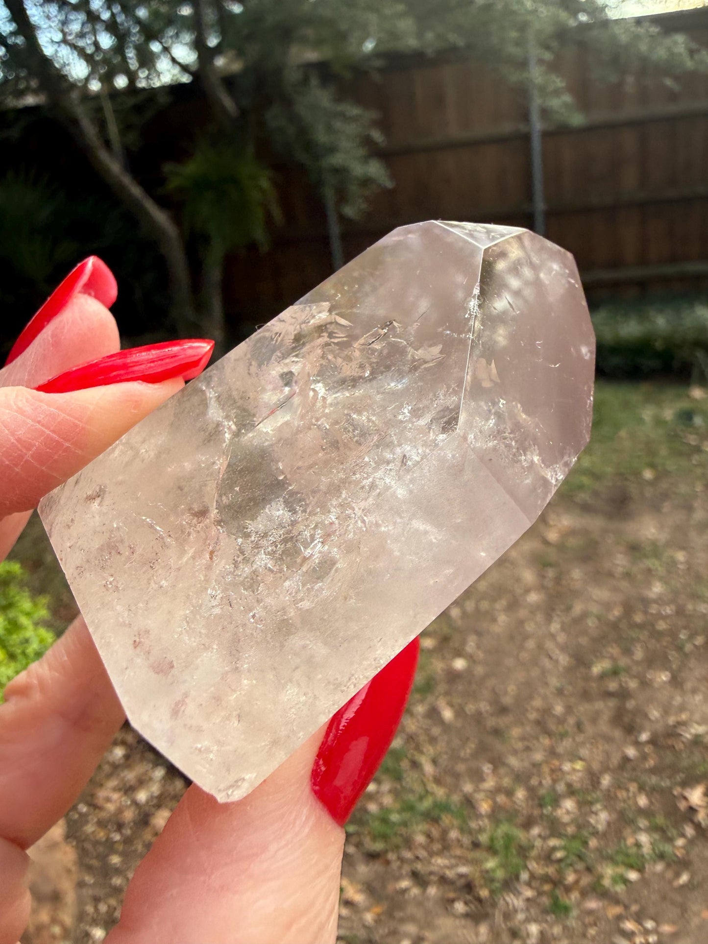 Large Rare Pink Lithium Lemurian, new, high quality, 2.75”, crystal healing, gift