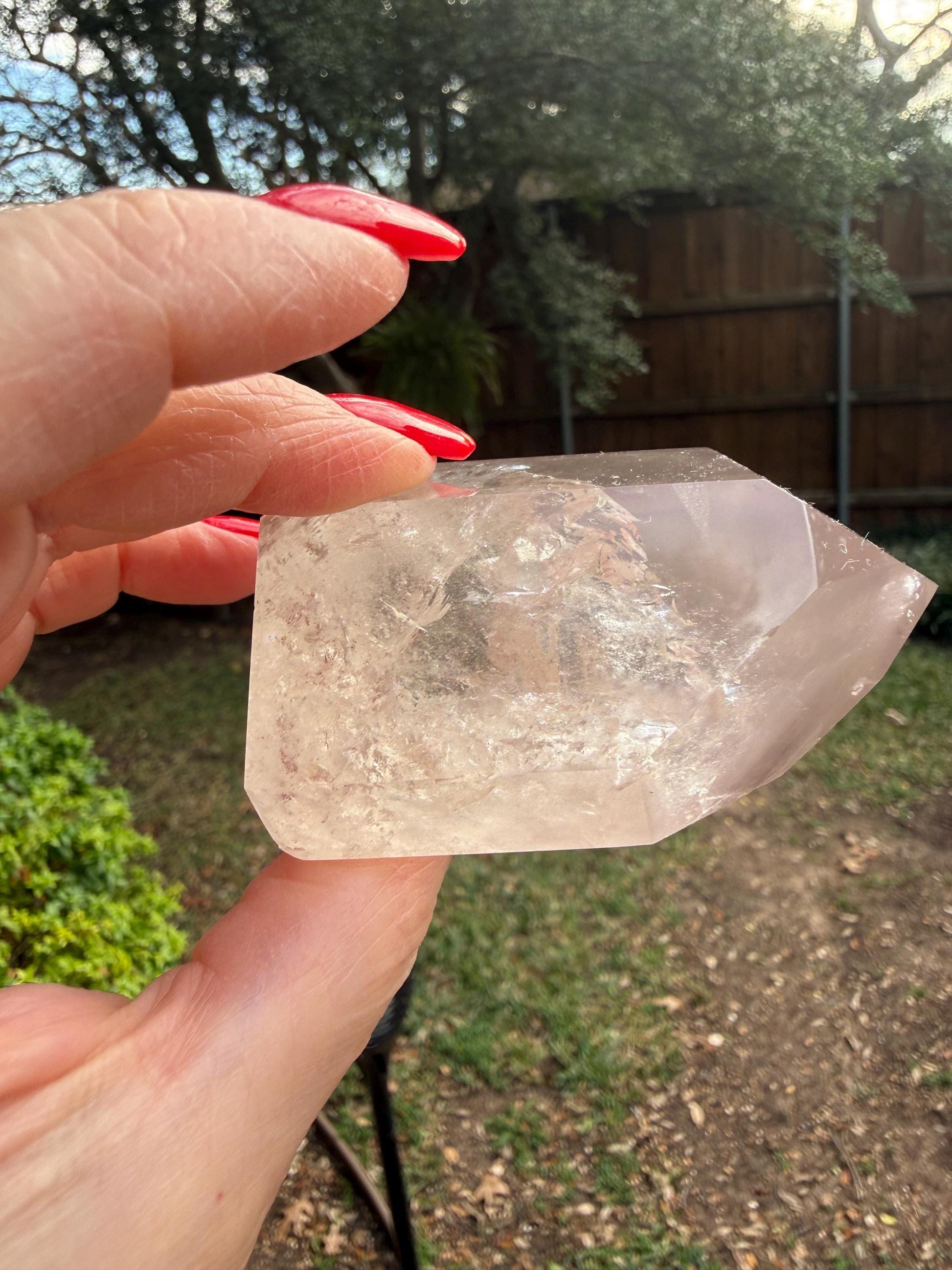 Large Rare Pink Lithium Lemurian, new, high quality, 2.75”, crystal healing, gift