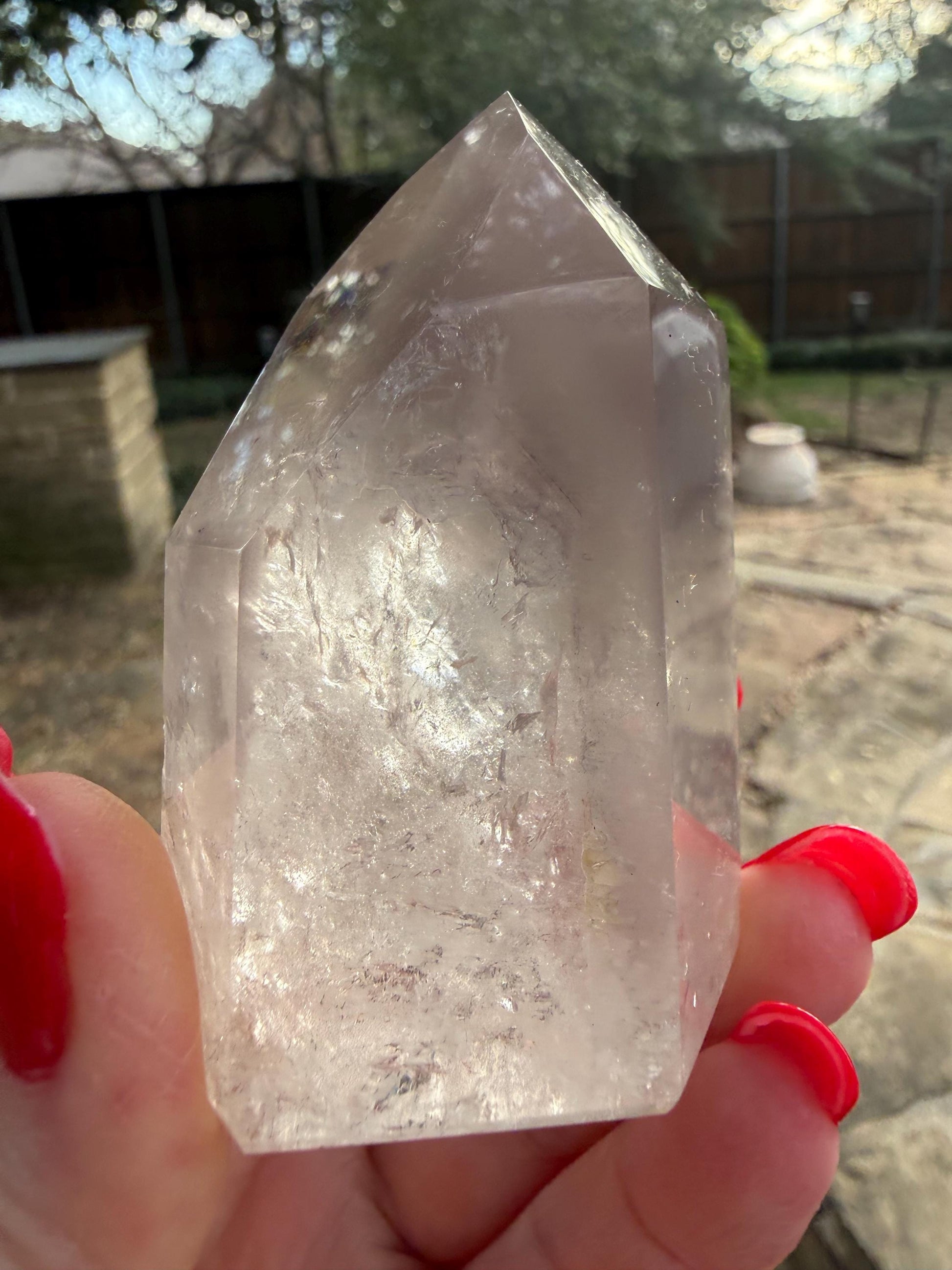 Large Rare Pink Lithium Lemurian, new, high quality, 2.75”, crystal healing, gift