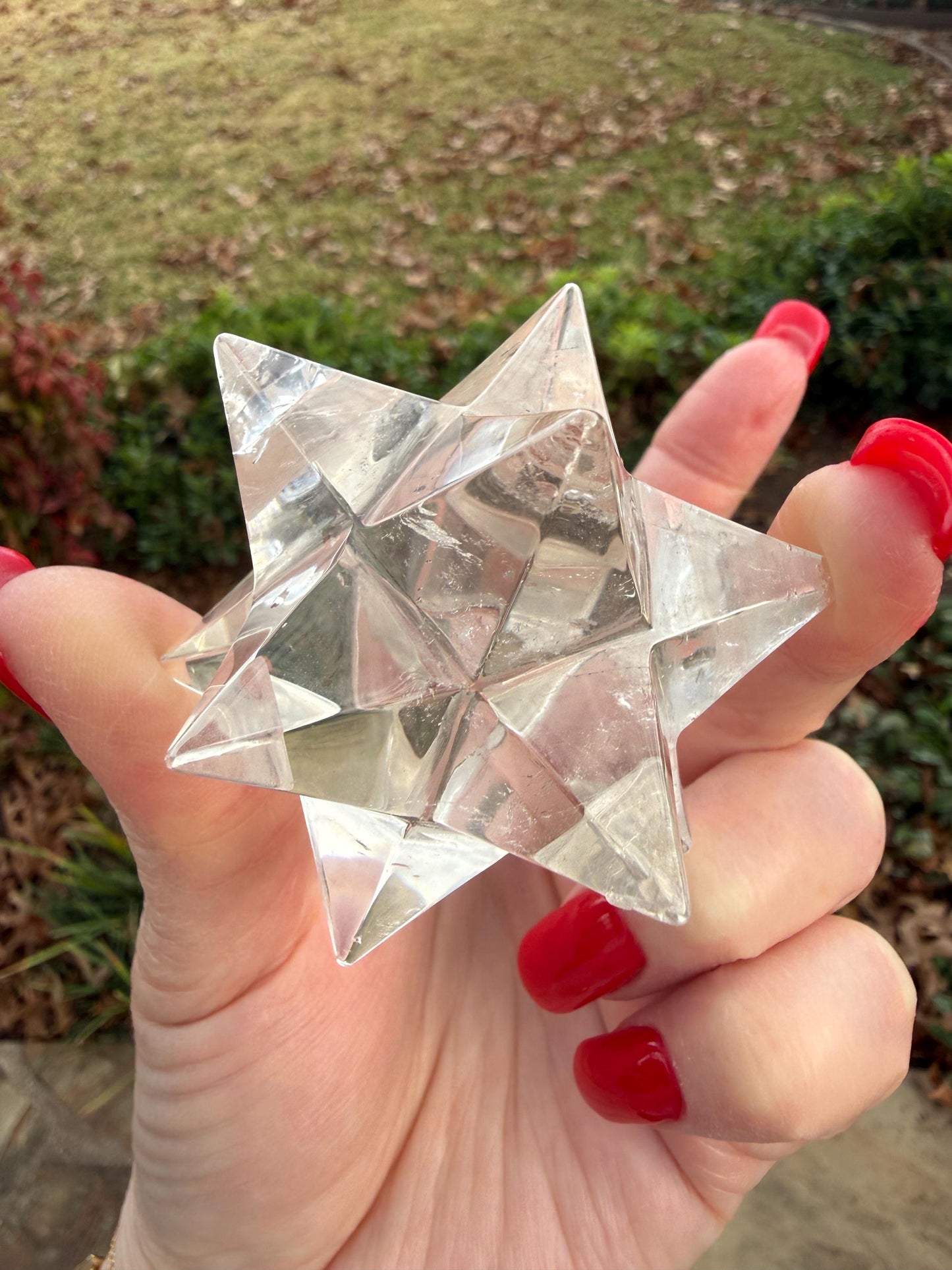 Lemurian Quartz Moravian Merkaba Star 2.5”, high vibration crystals, crystal healing, gift