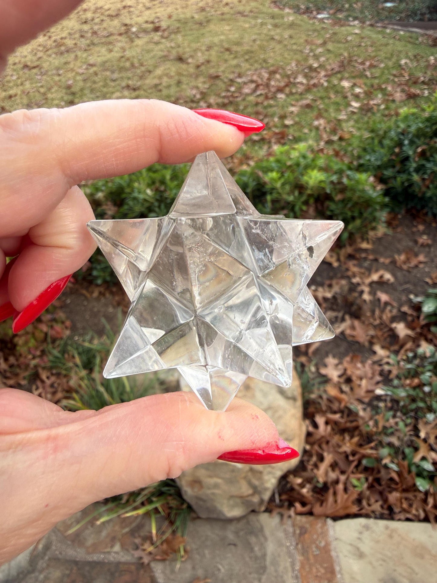 Lemurian Quartz Moravian Merkaba Star 2.5”, high vibration crystals, crystal healing, gift