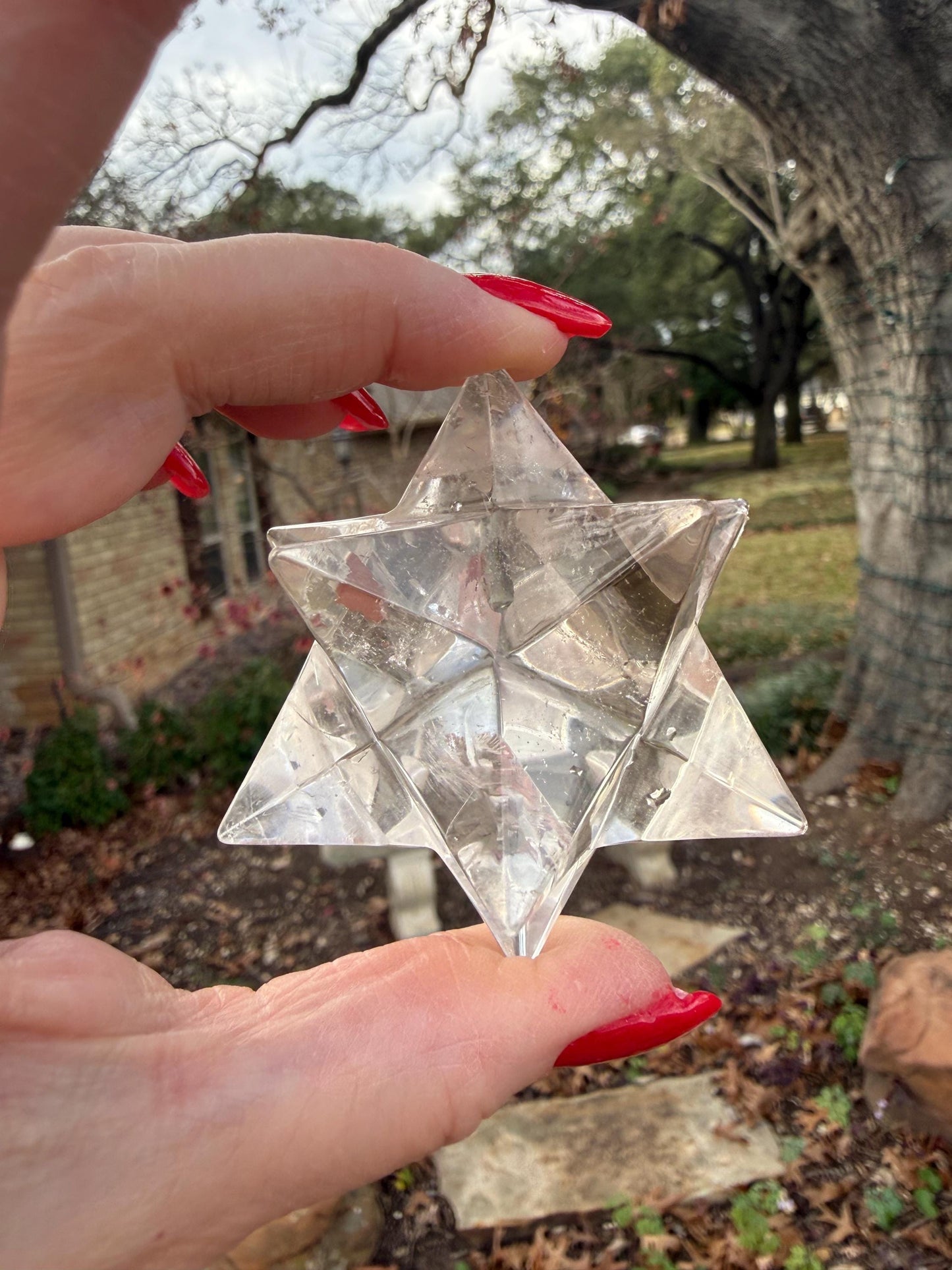 Lemurian Quartz Moravian Merkaba Star 2.5”, high vibration crystals, crystal healing, gift