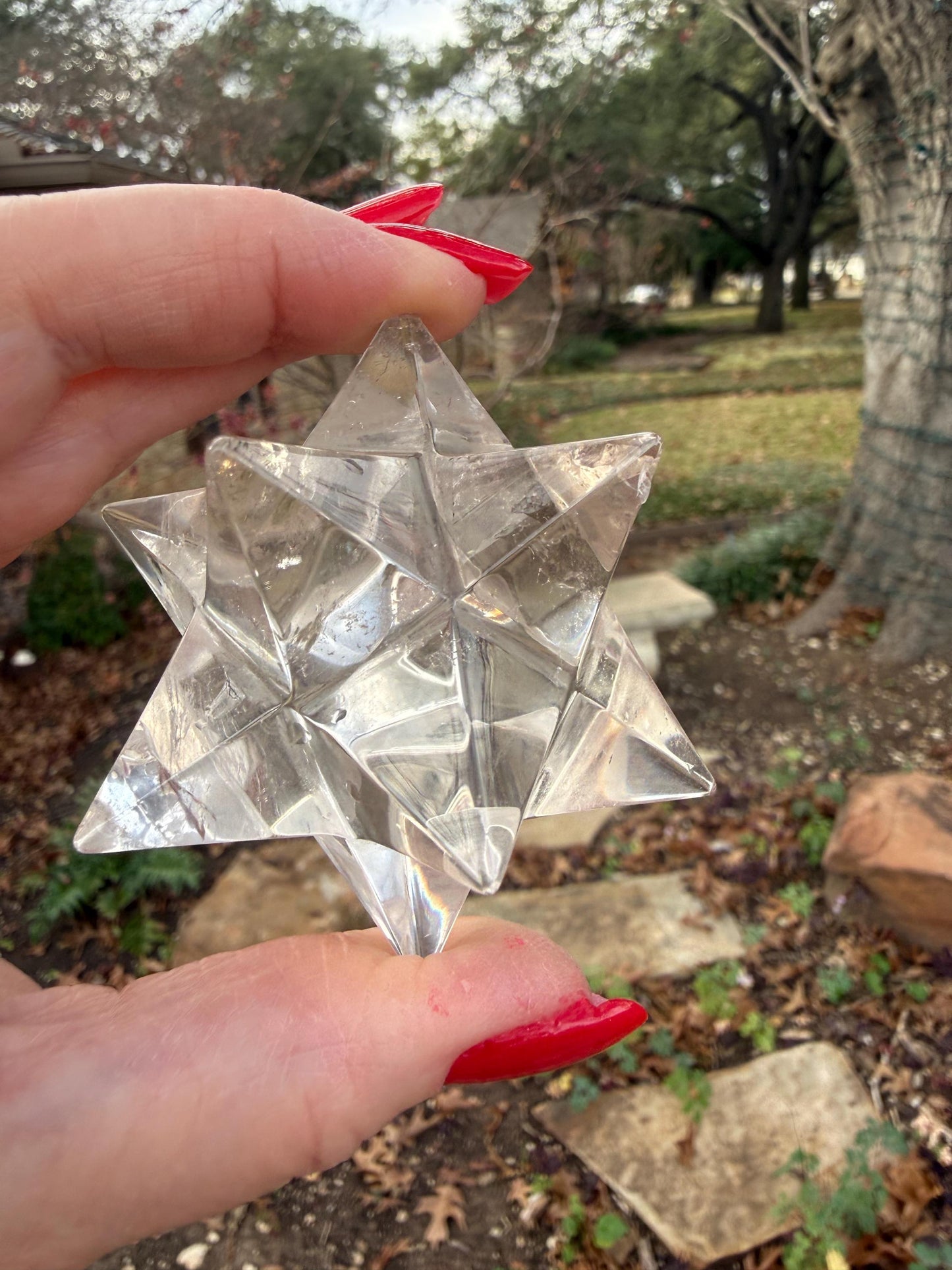 Lemurian Quartz Moravian Merkaba Star 2.5”, high vibration crystals, crystal healing, gift