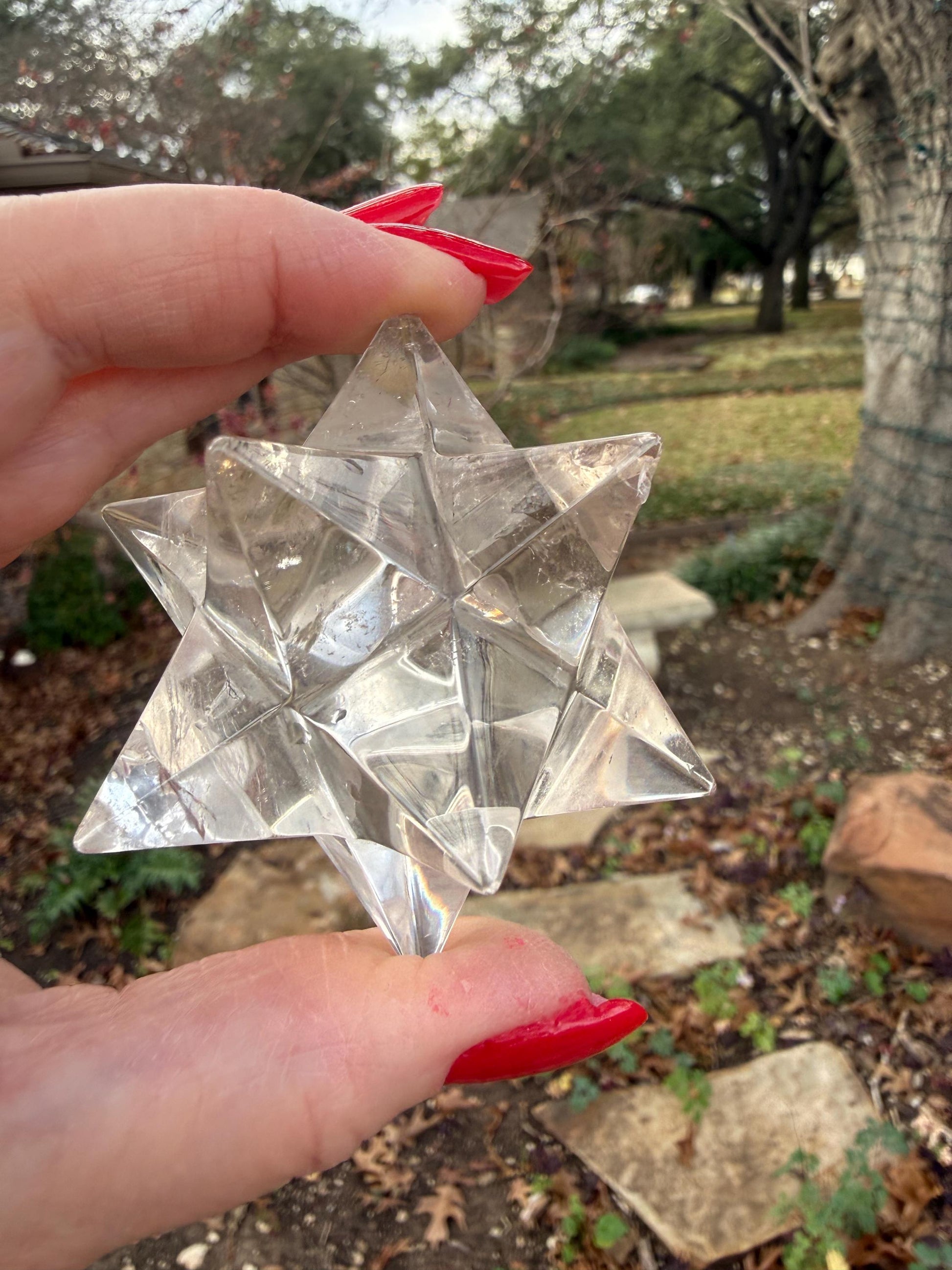 Lemurian Quartz Moravian Merkaba Star 2.5”, high vibration crystals, crystal healing, gift