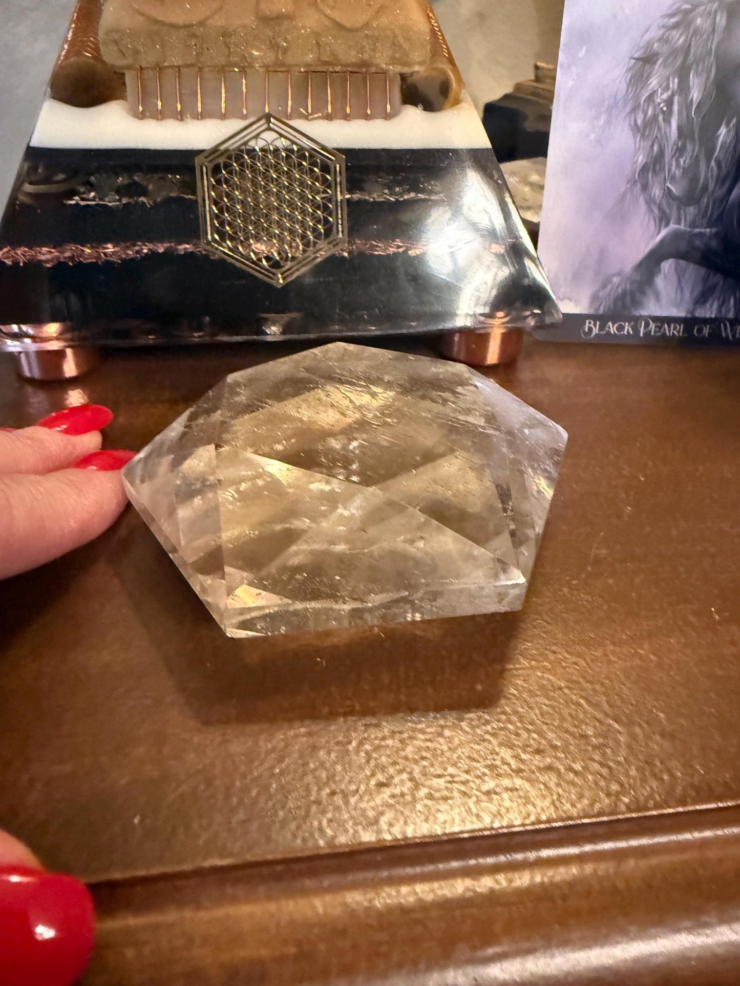 Lemurian Star, stunning carving, new, 3.6 ounces, 3”, Brazil, high vibration crystal healing, crystals, altar, gift