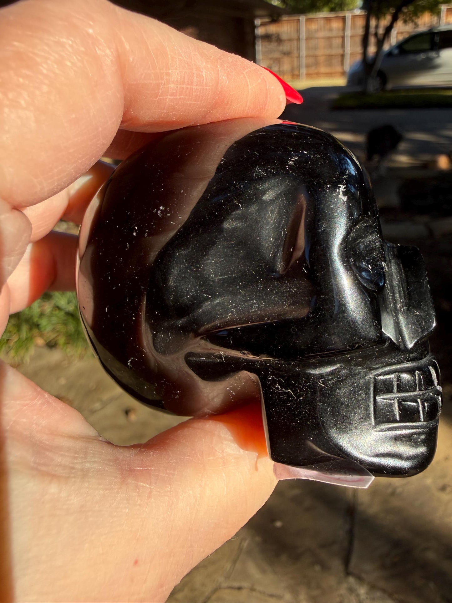 Black Obsidian Skull, 2.5”, crystal healing, crystals gift, reiki