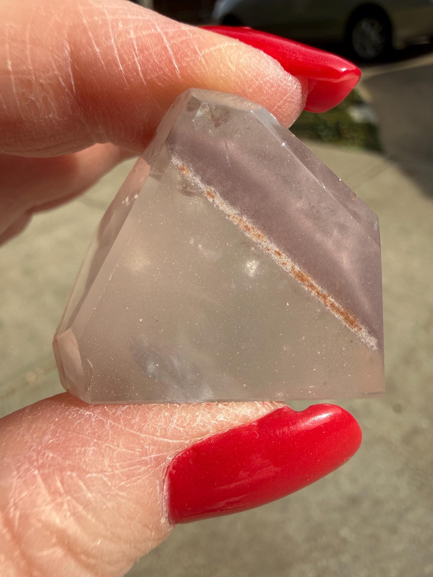 Rare Pink Lithium Lemurian, new, high quality, 1.75”, crystal healing, gift