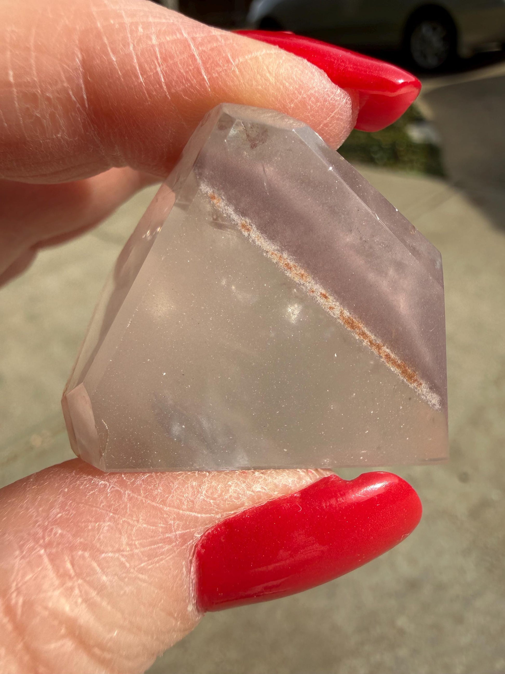 Rare Pink Lithium Lemurian, new, high quality, 1.75”, crystal healing, gift
