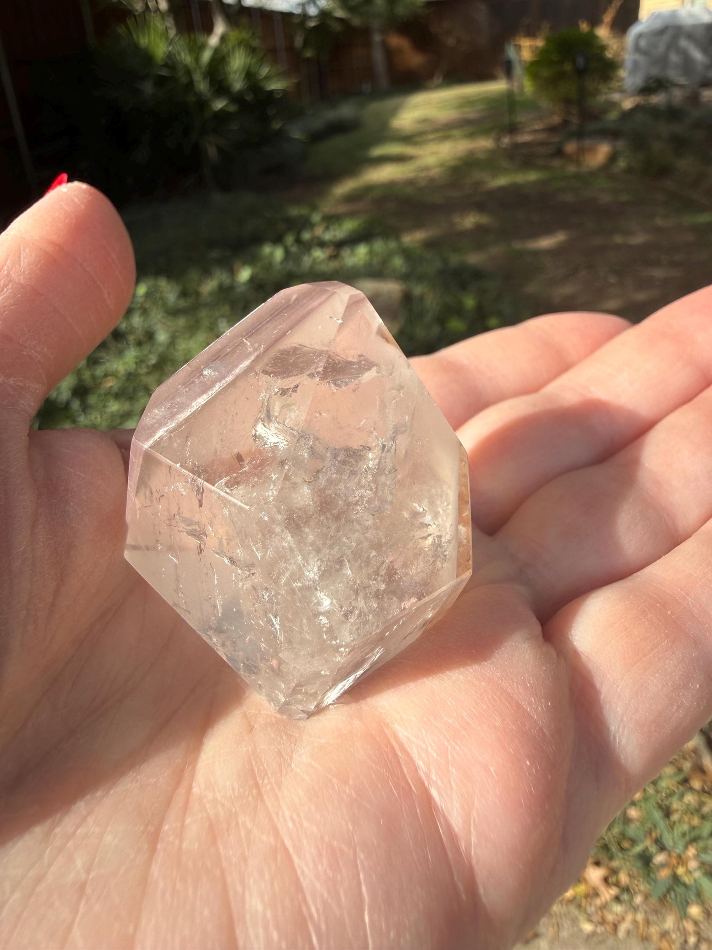 Rare Pink Lithium Lemurian, new, high quality, 1.75”, crystal healing, gift