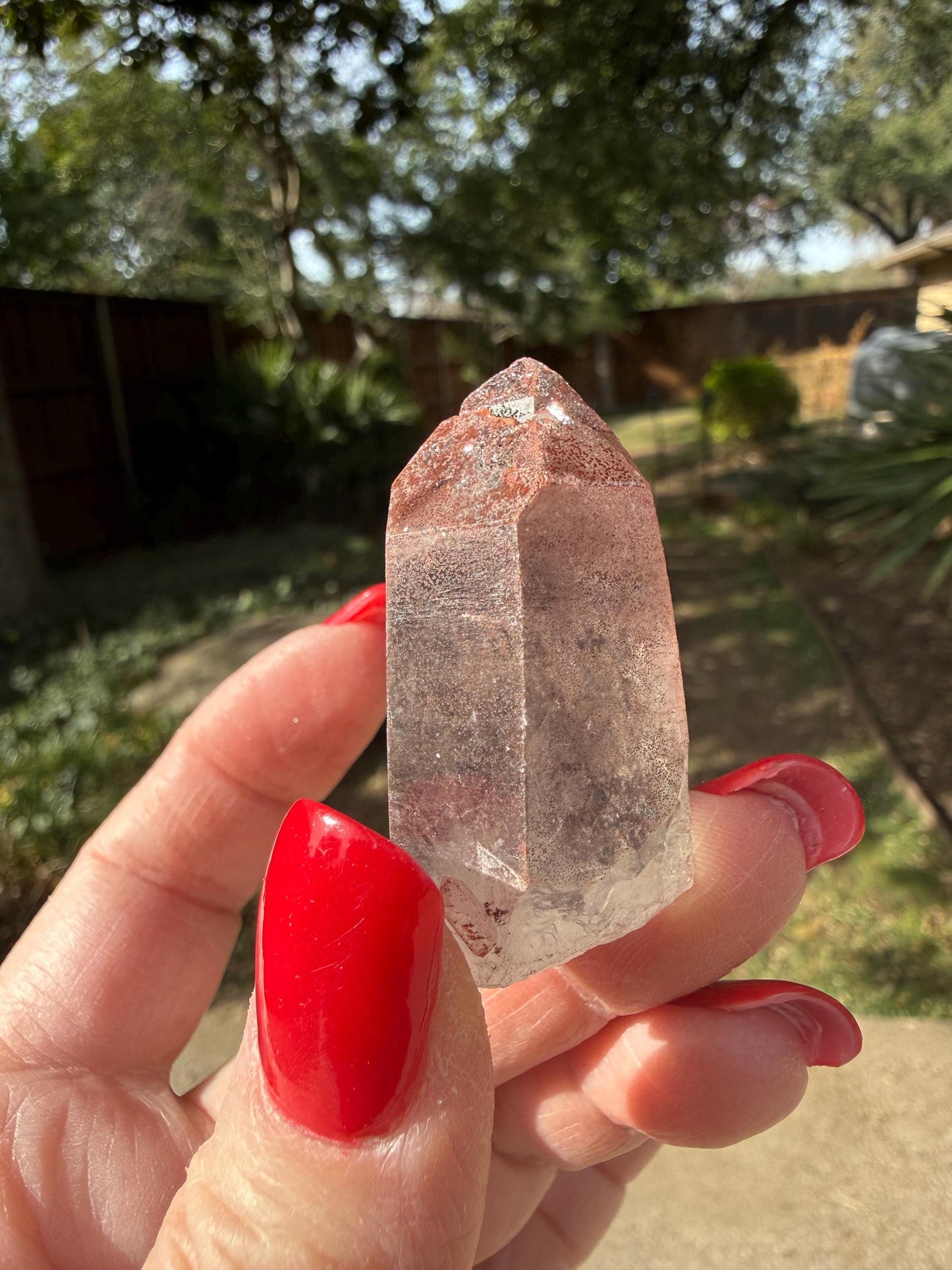 Purple Dragon Lemurian Wand, new, high quality, striations, crystal healing, 2”, hematite, premium