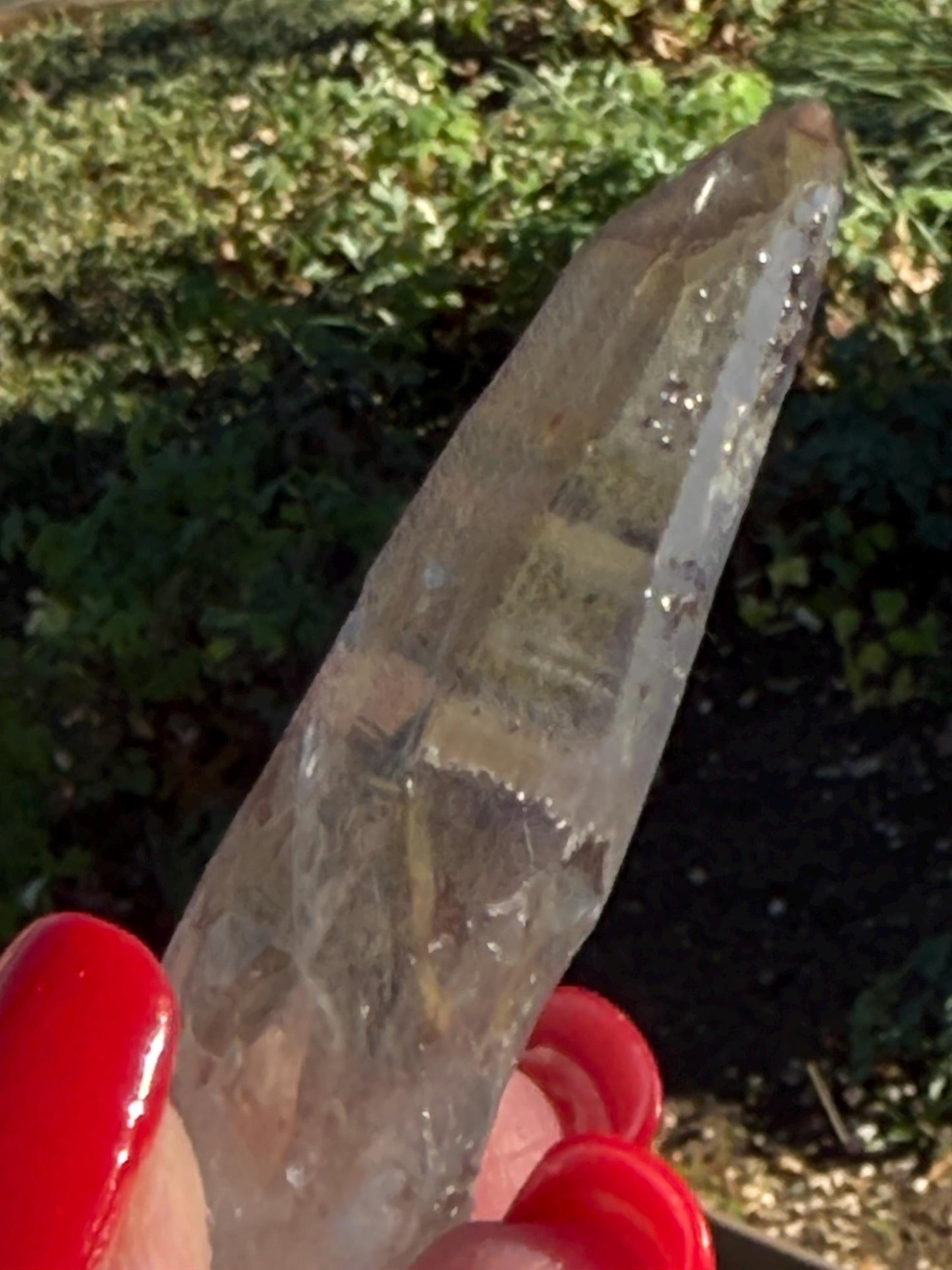 Purple Lemurian Wand, new, high quality, striations, crystal healing, 2.6”