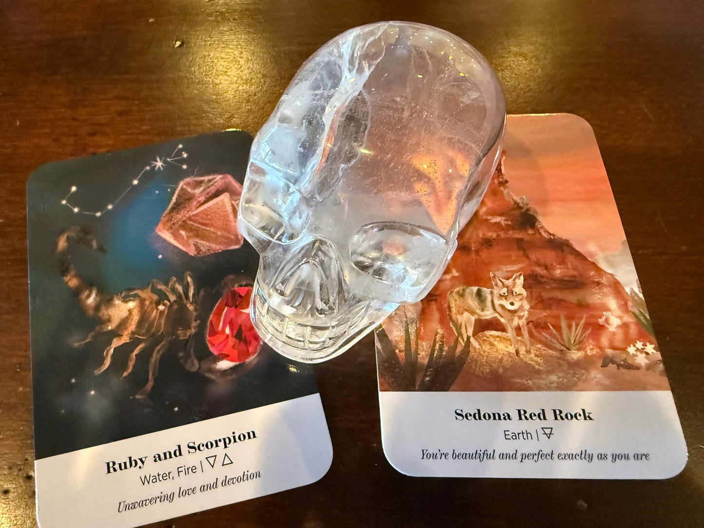 Lemurian Quartz stunning skull carving, high vibration crystals, altar, 3.5”