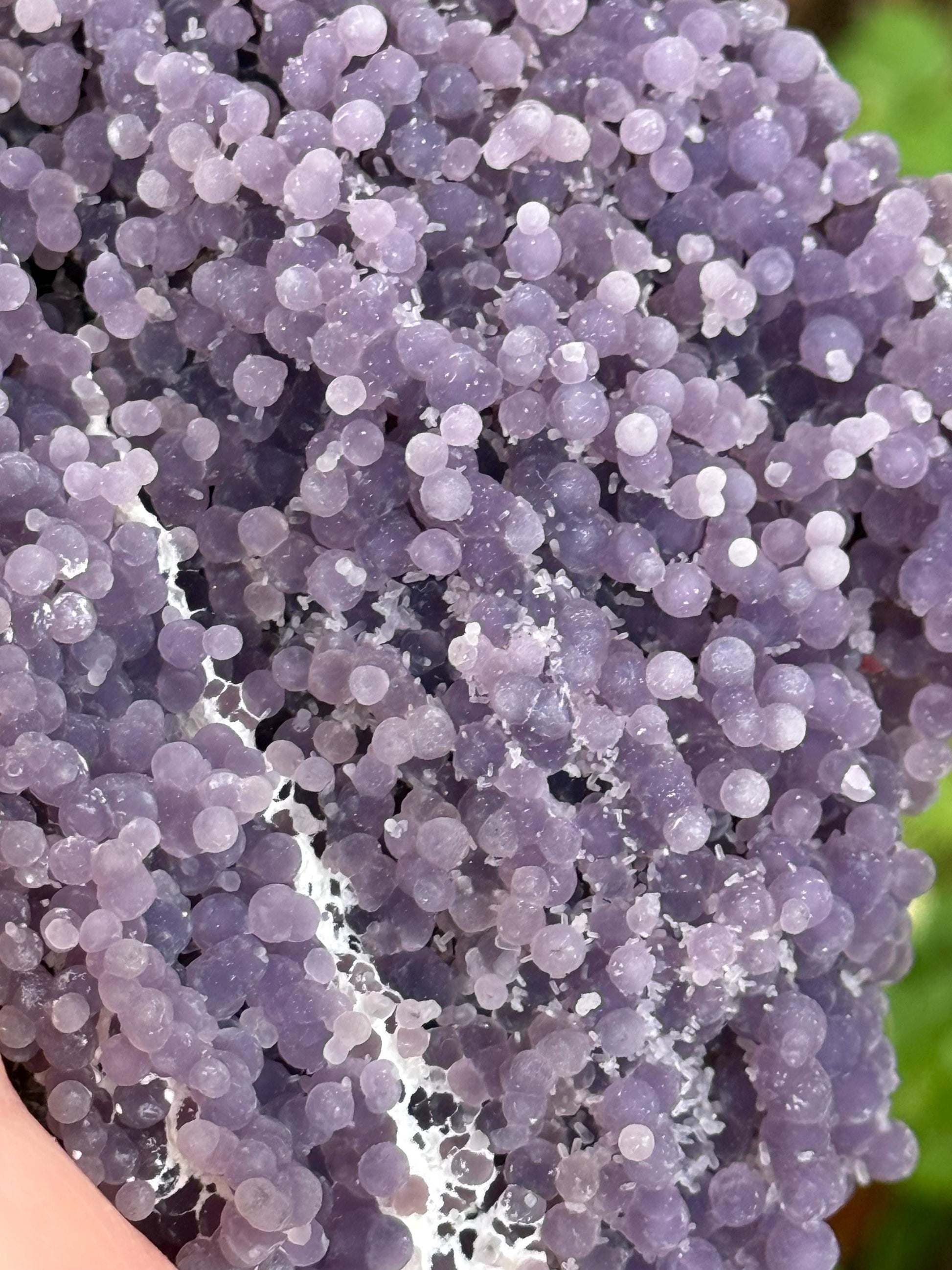 Sparkly Grape Agate Cluster Bed, gift, altar, statement piece, new, high vibration crystals, 6.5”