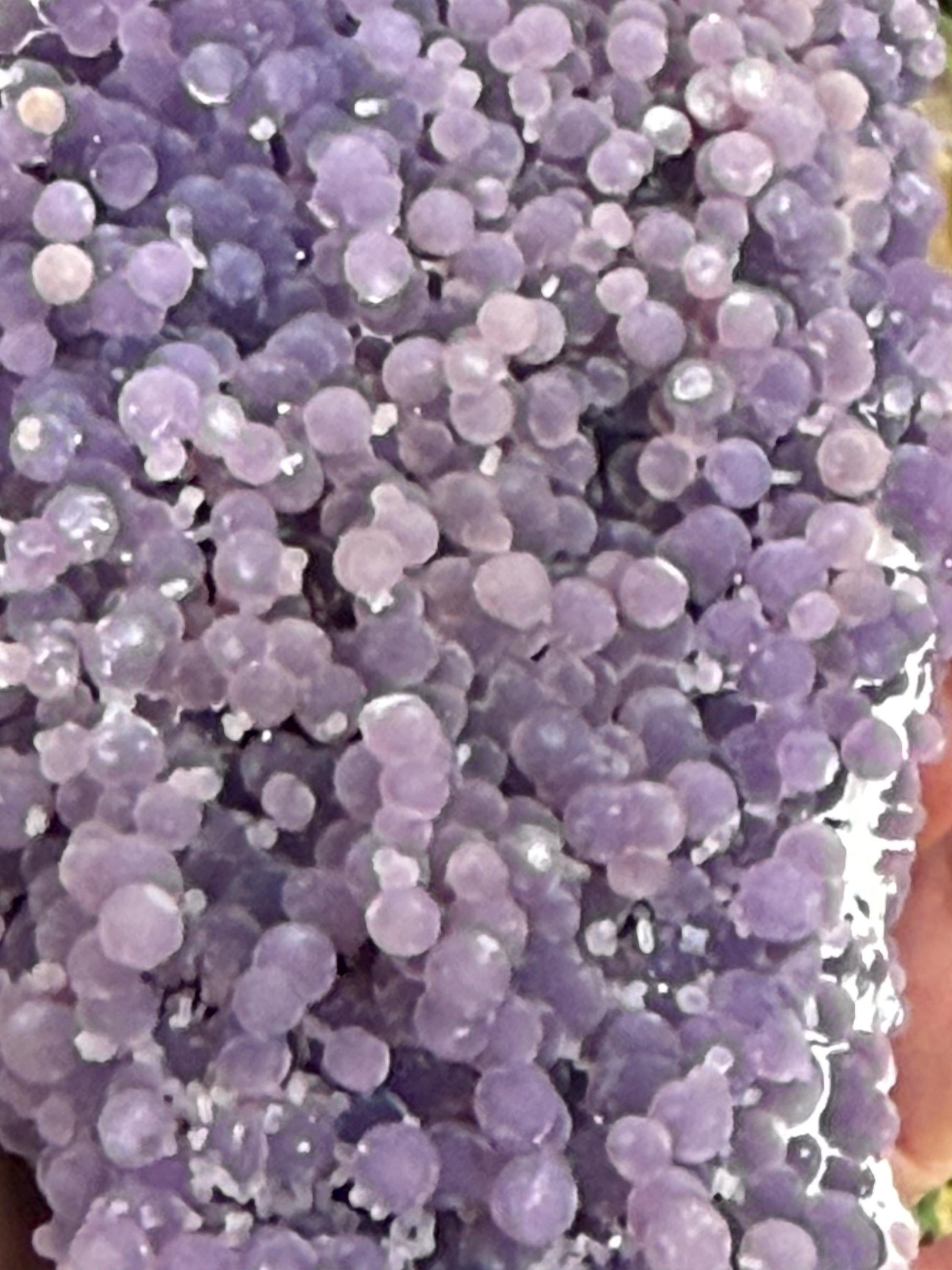 Sparkly Grape Agate Cluster Bed, gift, altar, statement piece, new, high vibration crystals, 6.5”