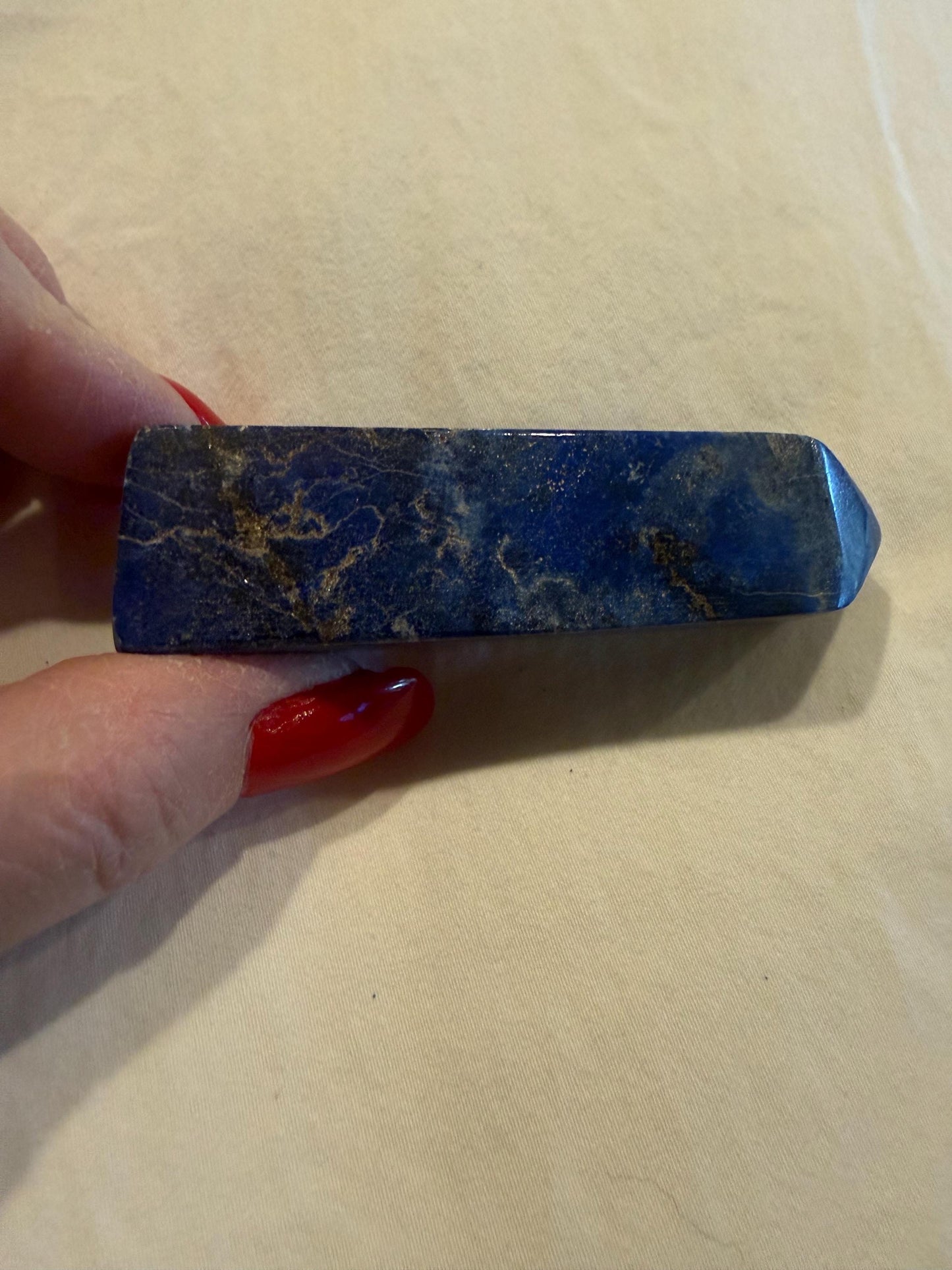 Chipped Lapis Lazuli Tower AAA, 2.9”, New, Crystal Healing, Gift, Altar, High Vibration Crystals