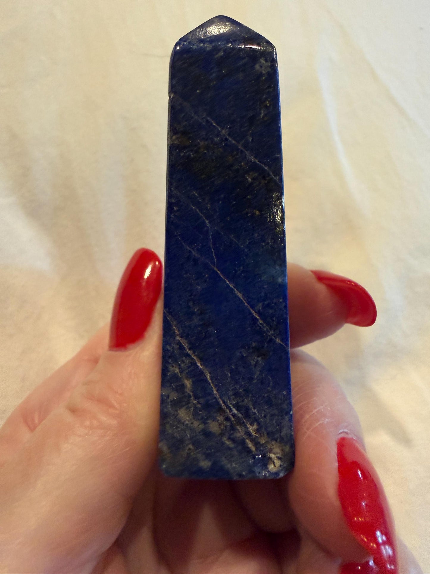 Chipped Lapis Lazuli Tower AAA, 2.9”, New, Crystal Healing, Gift, Altar, High Vibration Crystals
