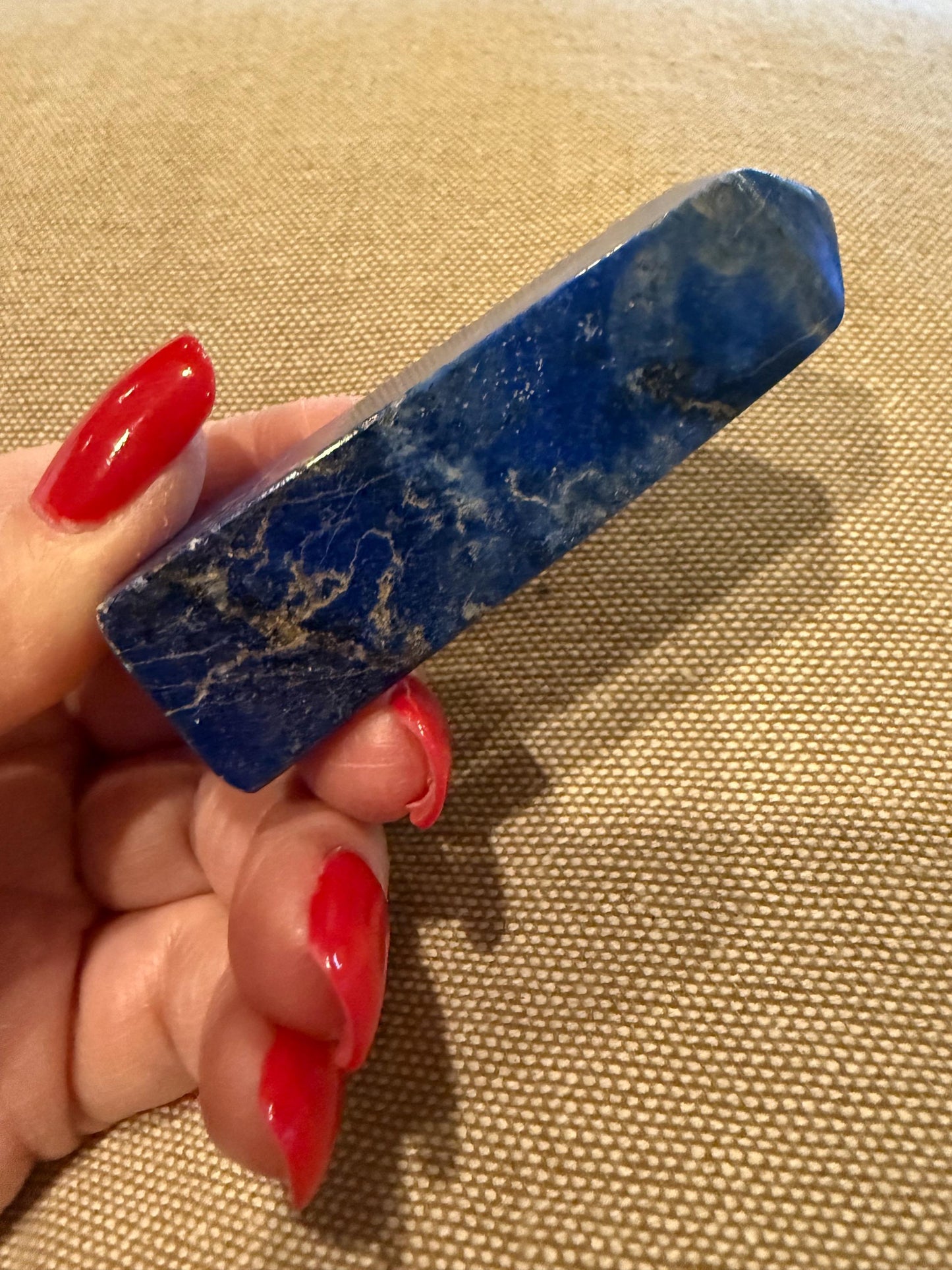 Chipped Lapis Lazuli Tower AAA, 2.9”, New, Crystal Healing, Gift, Altar, High Vibration Crystals