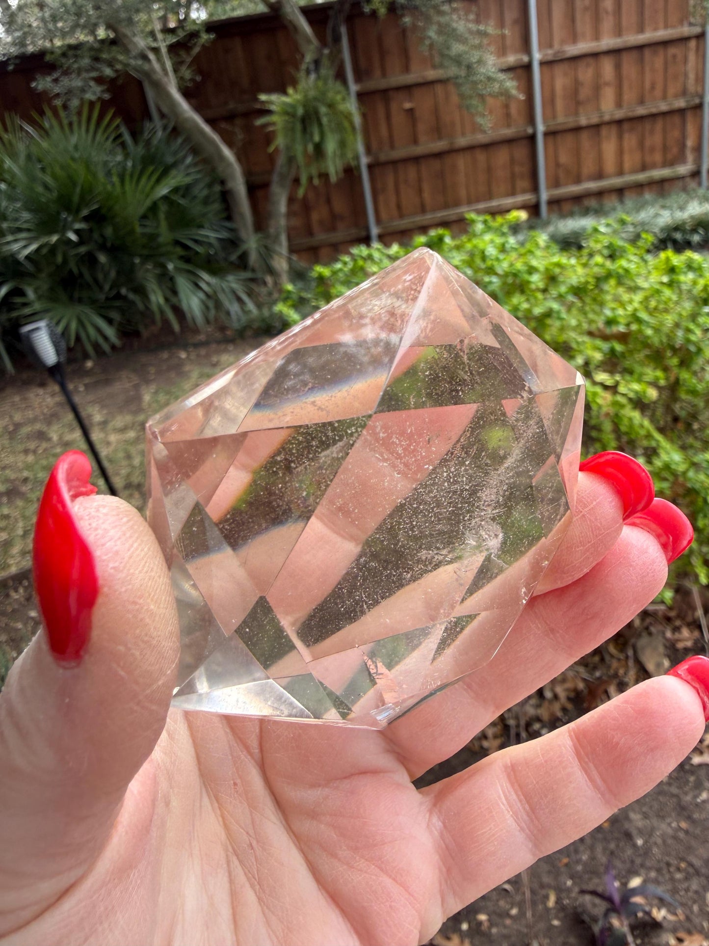 Large Champagne Lemurian Star, stunning carving, new, 4.3 ounces, 2.75”, Brazil, high vibration crystal healing, crystals, altar, gift