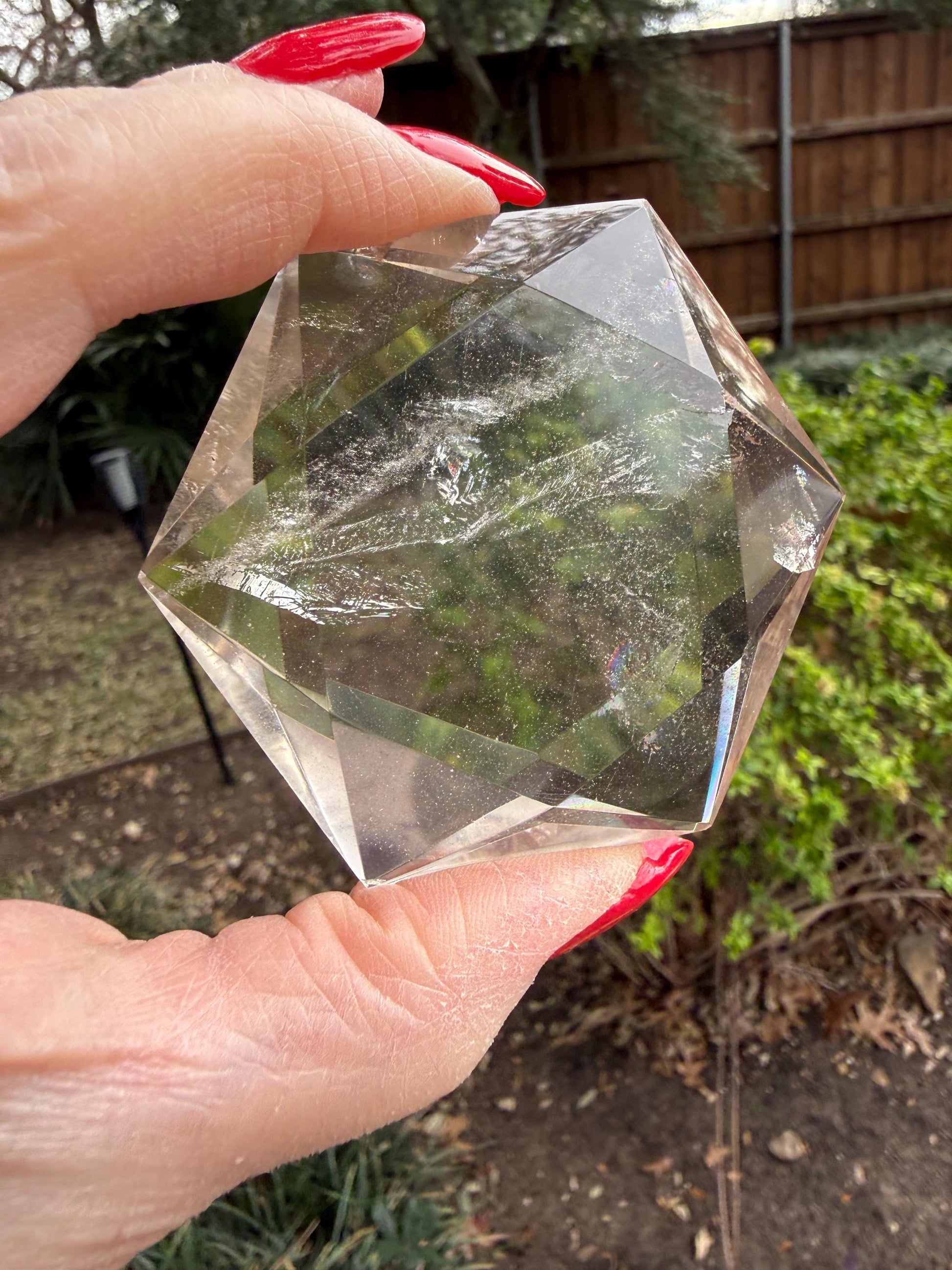 Large Champagne Lemurian Star, stunning carving, new, 4.3 ounces, 2.75”, Brazil, high vibration crystal healing, crystals, altar, gift