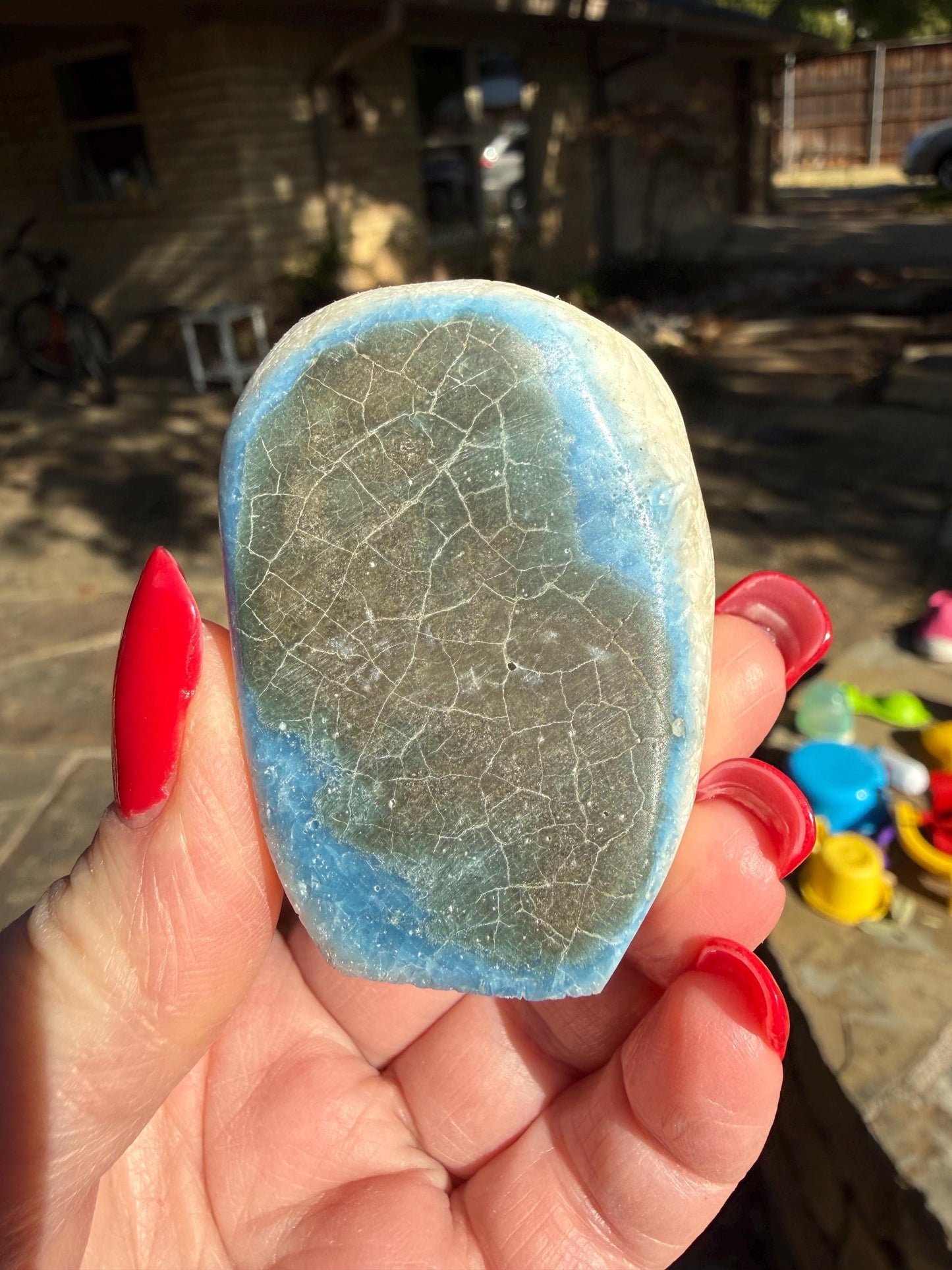 Nakauriite freeform, Blue Ice, Glacierite, 2”, new, gift, altar, crystals, high vibration crystals, rare