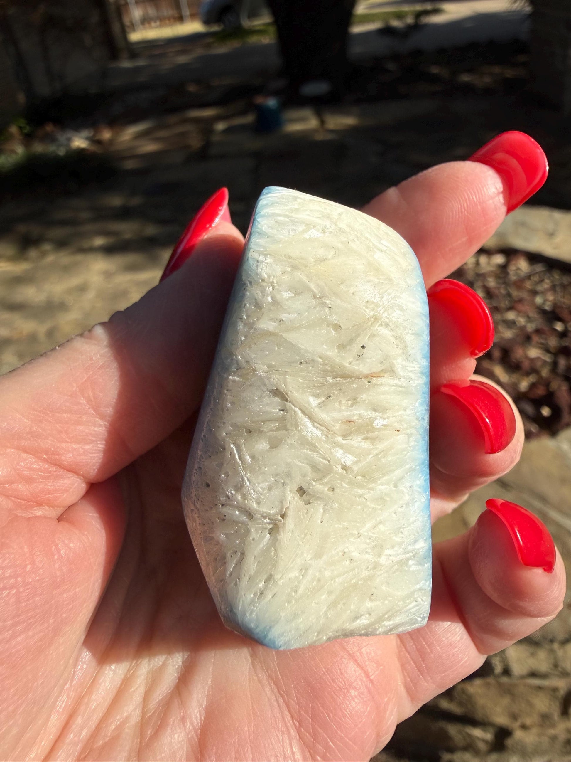 Nakauriite freeform, Blue Ice, Glacierite, 2”, new, gift, altar, crystals, high vibration crystals, rare