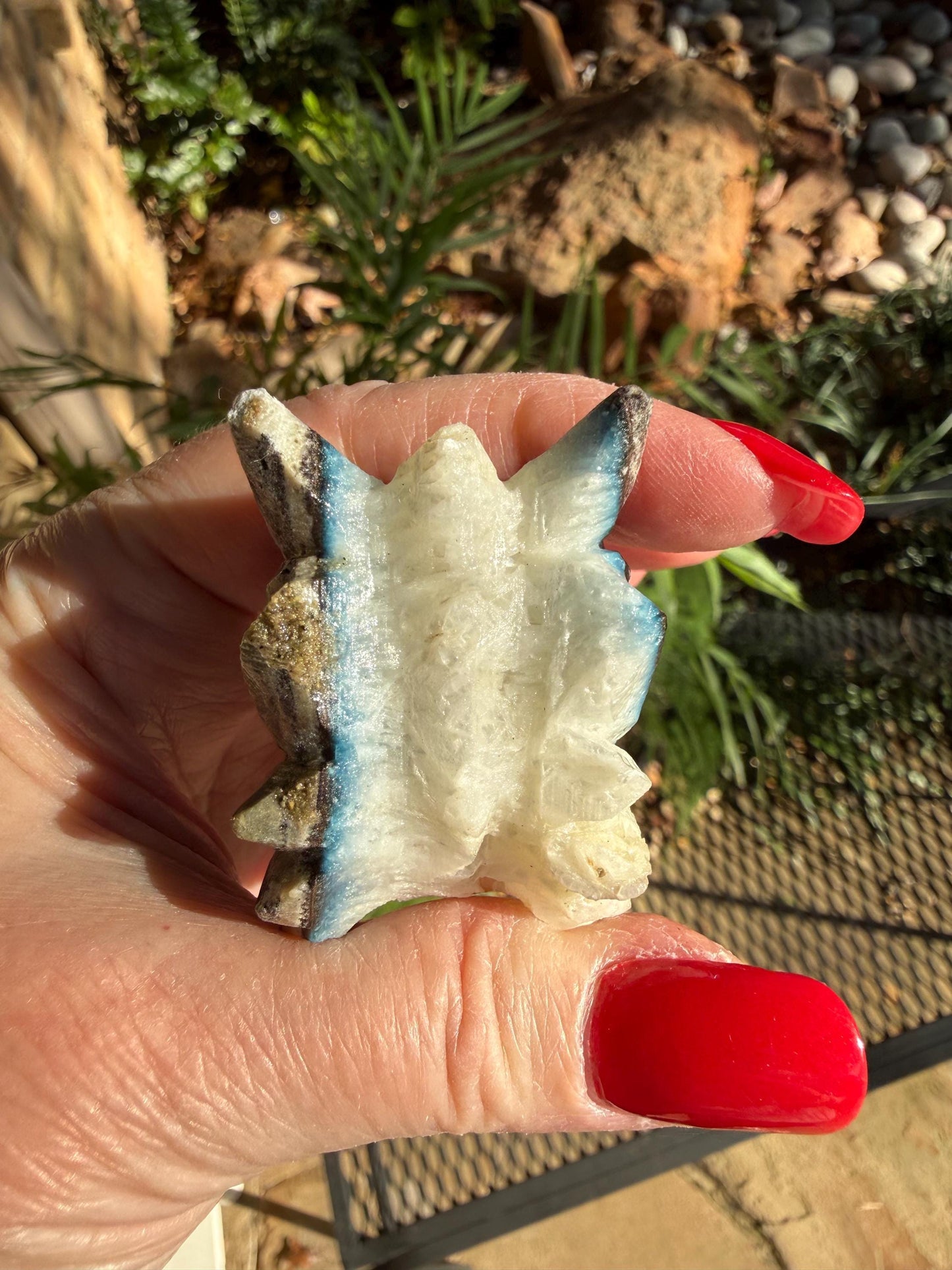 Nakauriite Blue Ice Glacierite Dragon, 2.75”, new, gift, altar, crystals, high vibration crystals, statement piece, rare
